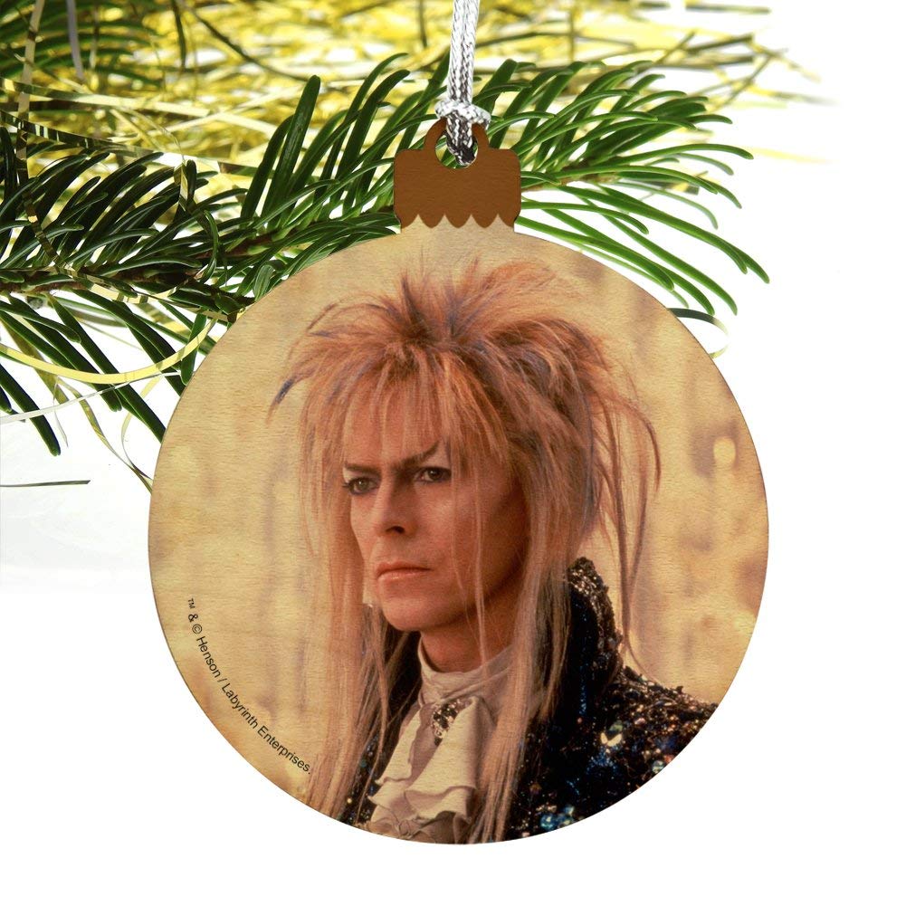 David Bowie as Jareth from Labyrinth Wooden Christmas Ornament - Unique Holiday Tree Decoration for Bowie Fans, Movie Lovers & Collectors - Perfect for Christmas Decor, Gift Giving & Pop Culture Enthusiasts