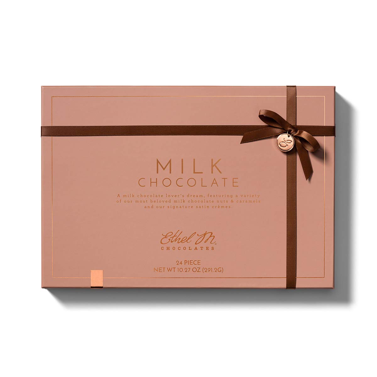 Ethel M Chocolates Deluxe 24-Piece Gourmet Chocolate Assortment Box - Premium Milk Chocolate Collection with Rich Fillings - Perfect for Gifts, Parties & Special Occasions