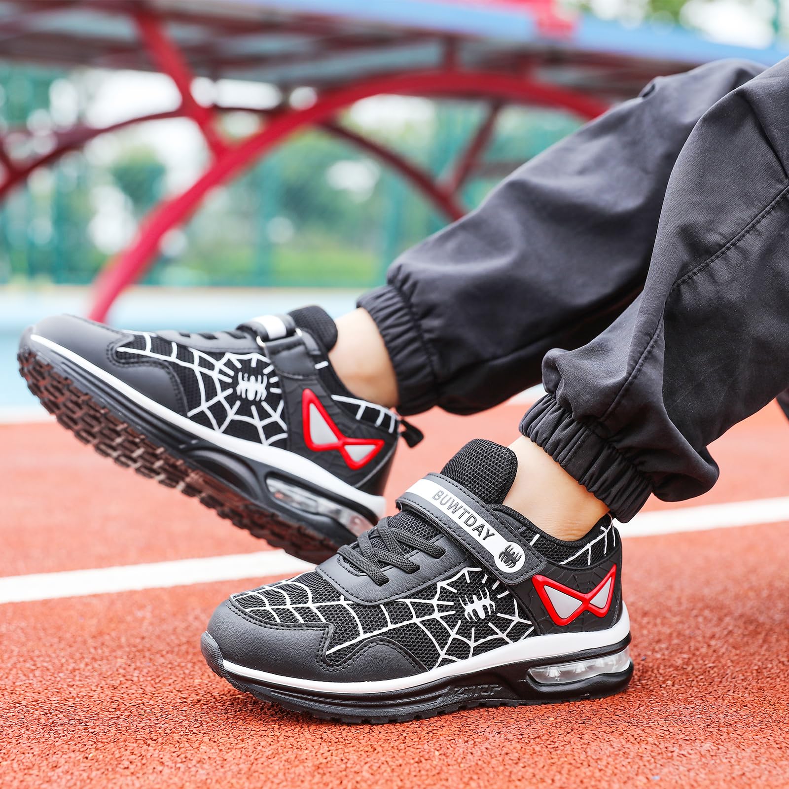 **Boys Girls Running Shoes - Lightweight Breathable Mesh Sneakers with Air Cushion for Kids & Toddlers - Athletic Tennis Walking Sport Shoes for School, Play & Outdoor Activities (Toddler/Little Kid/Big Kid)**