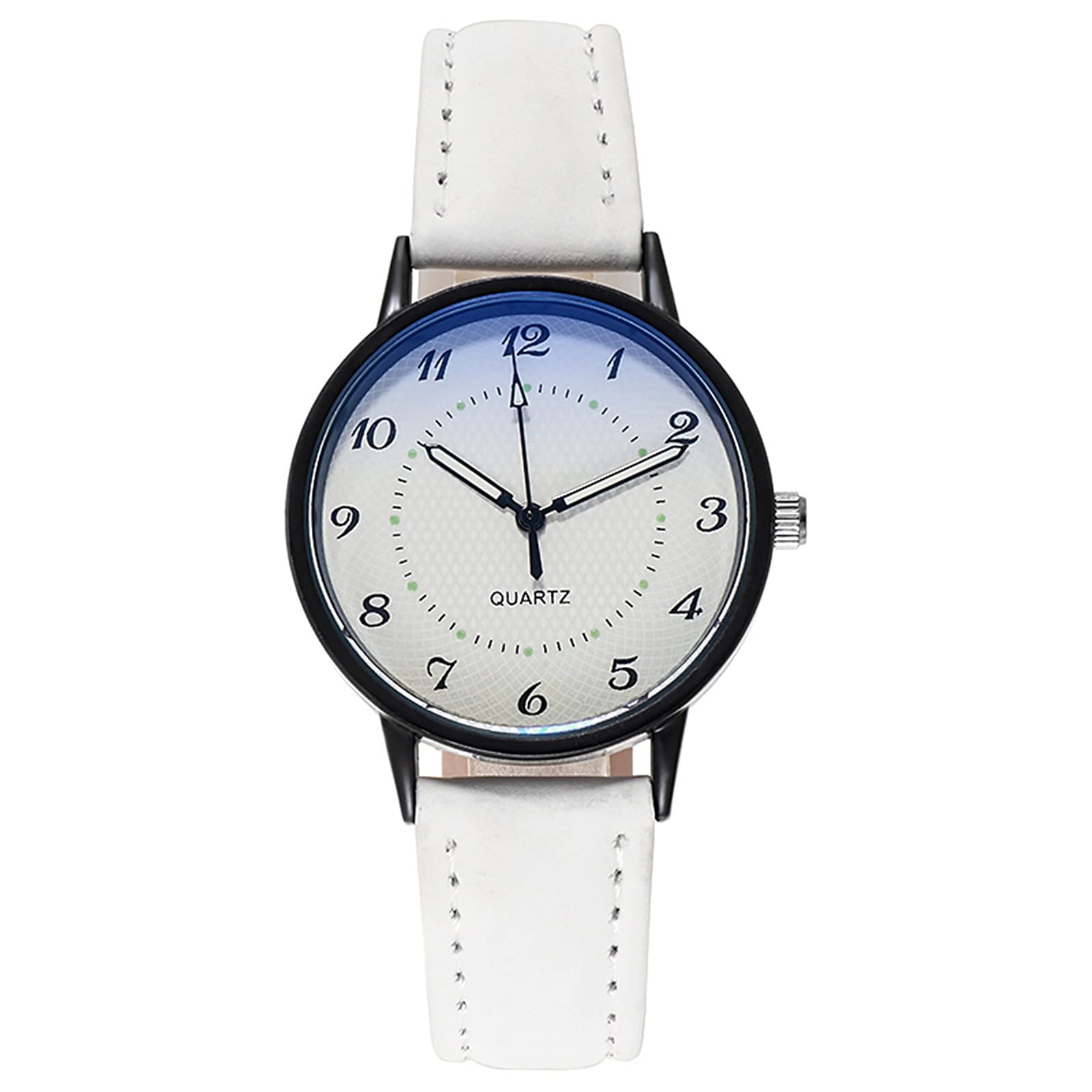 Luxury Women's Quartz Analog Watch with Genuine Leather Strap - Elegant Fashion Wristwatch for Business, Party & Everyday Wear