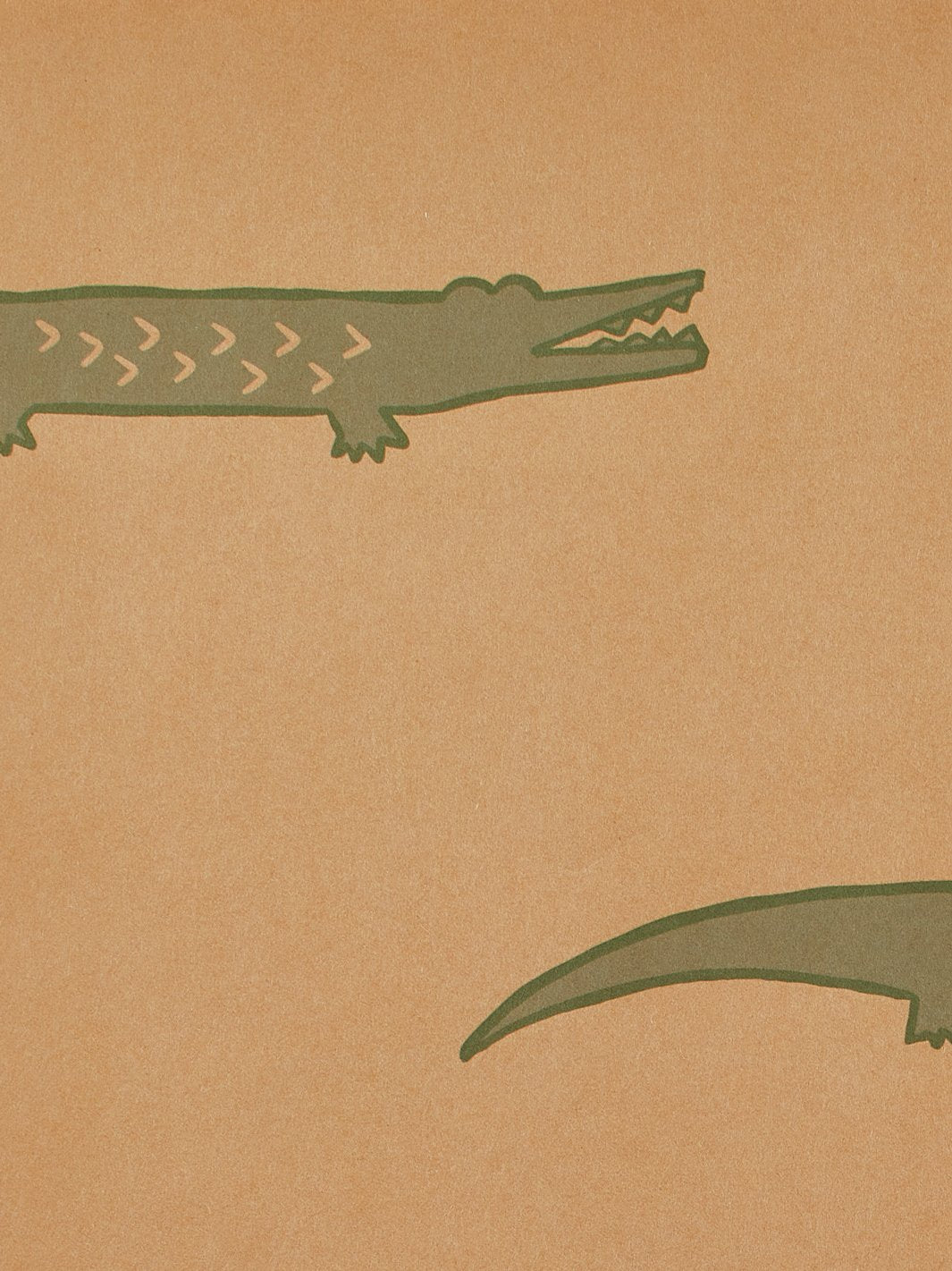 Crocodile Print Kraft Wallpaper - Peel and Stick Self-Adhesive Wallpaper for Home Decor, Nursery, Kids Room & Office | Tea Collection