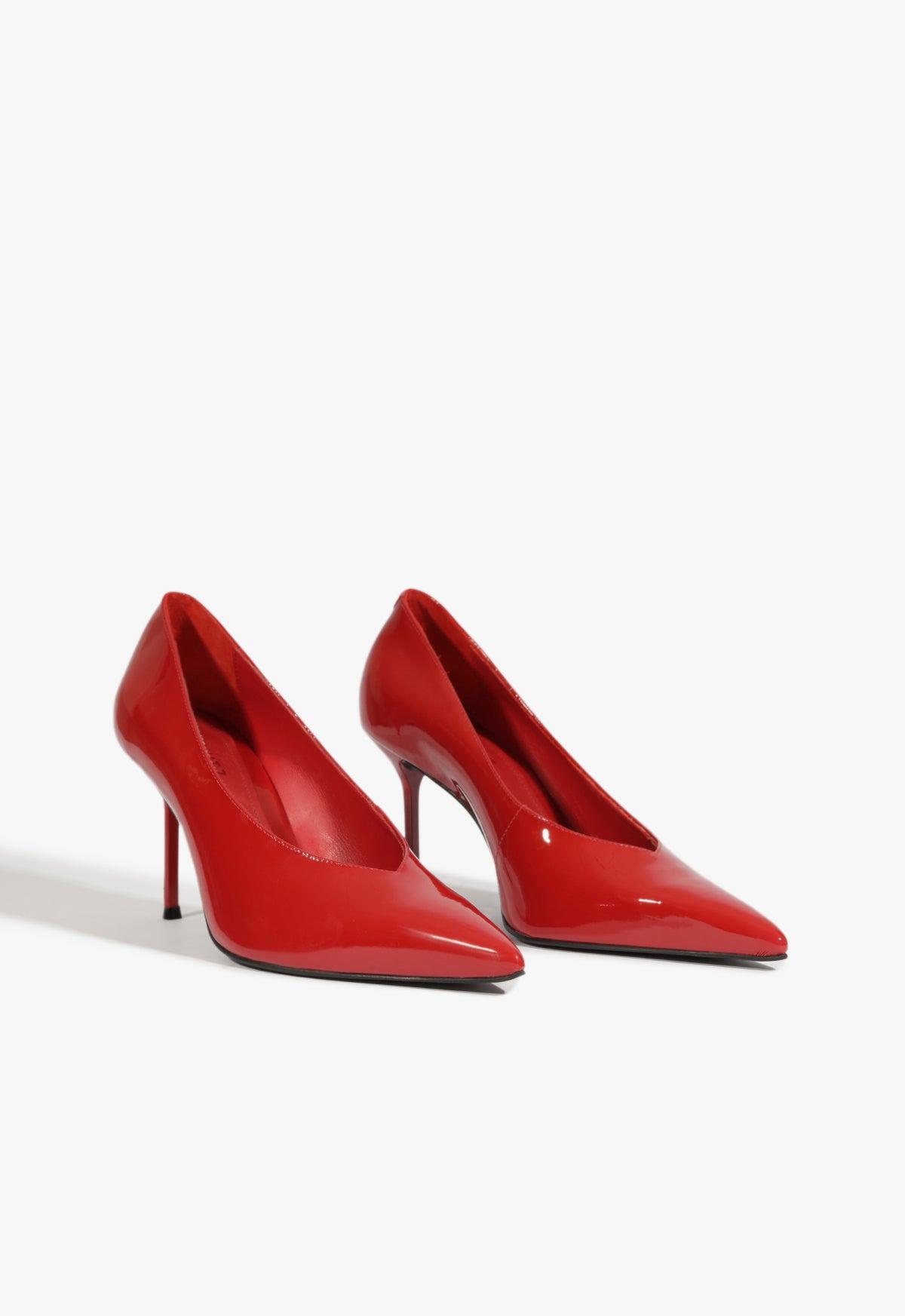 Alicia Patent Leather Pump Shoes - Women's Mid Heel (2.4