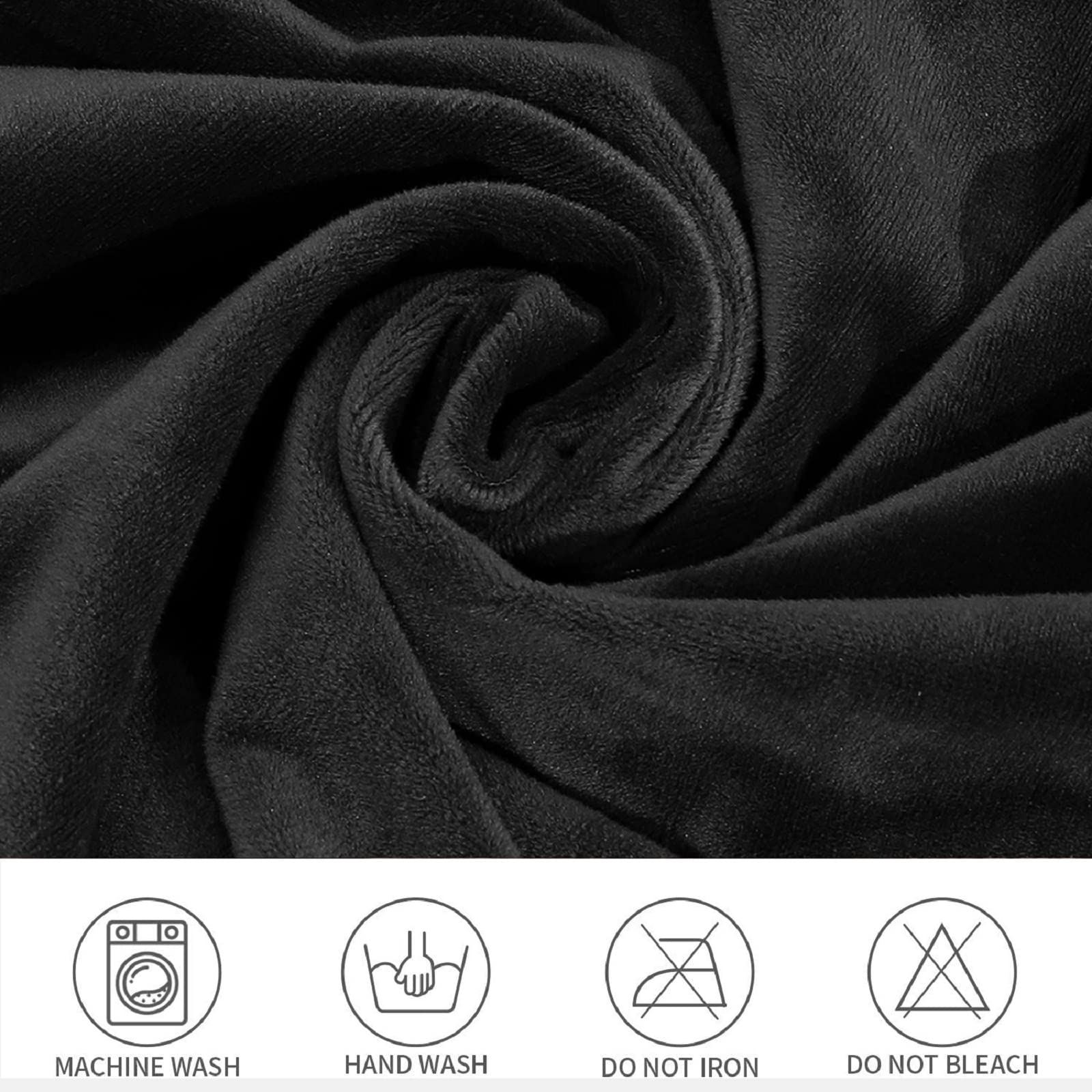 Premium Velvet Recliner Sofa Cover - Universal Stretch Slipcover with Anti-Slip Elastic Straps for Living Room, Pets & Home Decor (Black) | Perfect for Sectional Couches, Dog Protection & Furniture Refresh