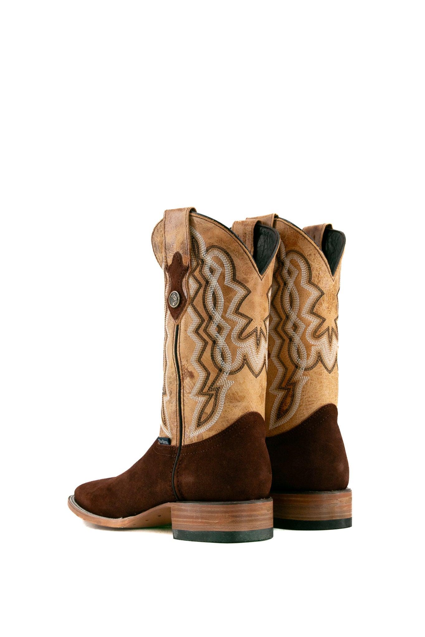 Luke Suede Square Toe Cowboy Boots for Men - Western Style Leather Boots with Comfortable Cushioning | Perfect for Rodeo, Country Music Festivals & Outdoor Adventures