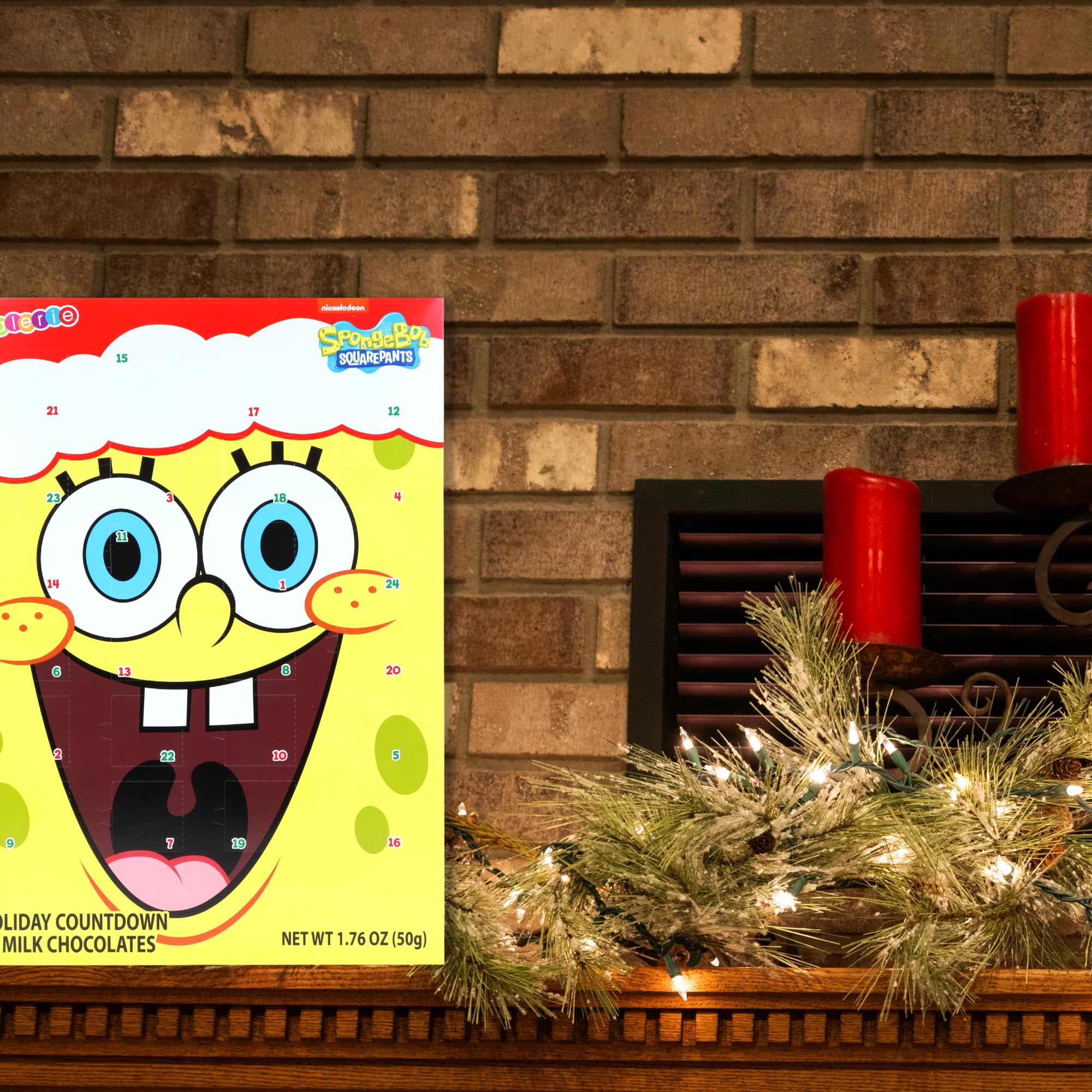 Needzo SpongeBob SquarePants Chocolate Advent Calendar 2024 - 24-Day Christmas Countdown with Premium Chocolates (2-Pack) - Perfect Holiday Gift for Kids & Fans