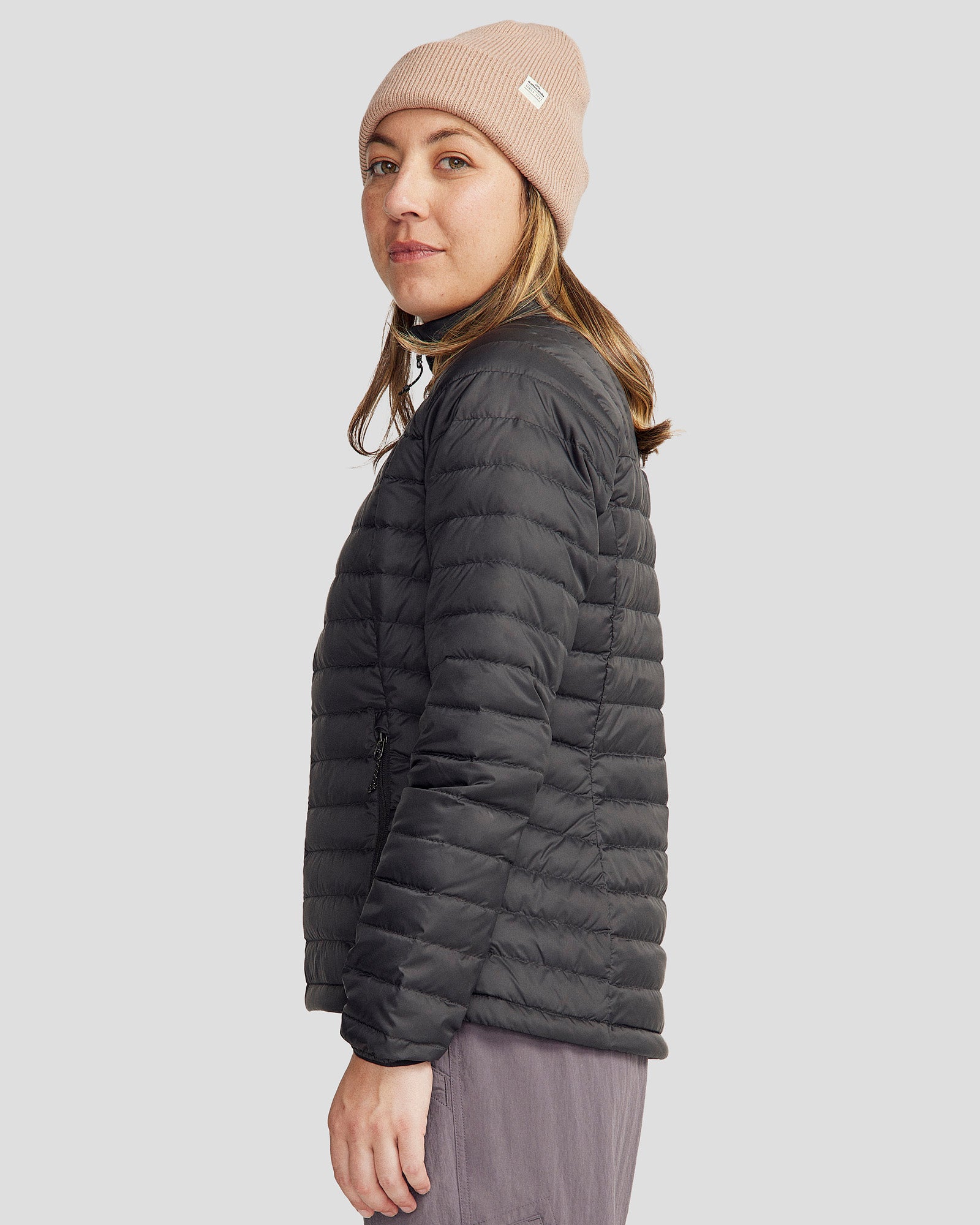 Women's Heli 600 Fill Lightweight Down Jacket - Waterproof Winter Coat for Hiking & Travel - Black