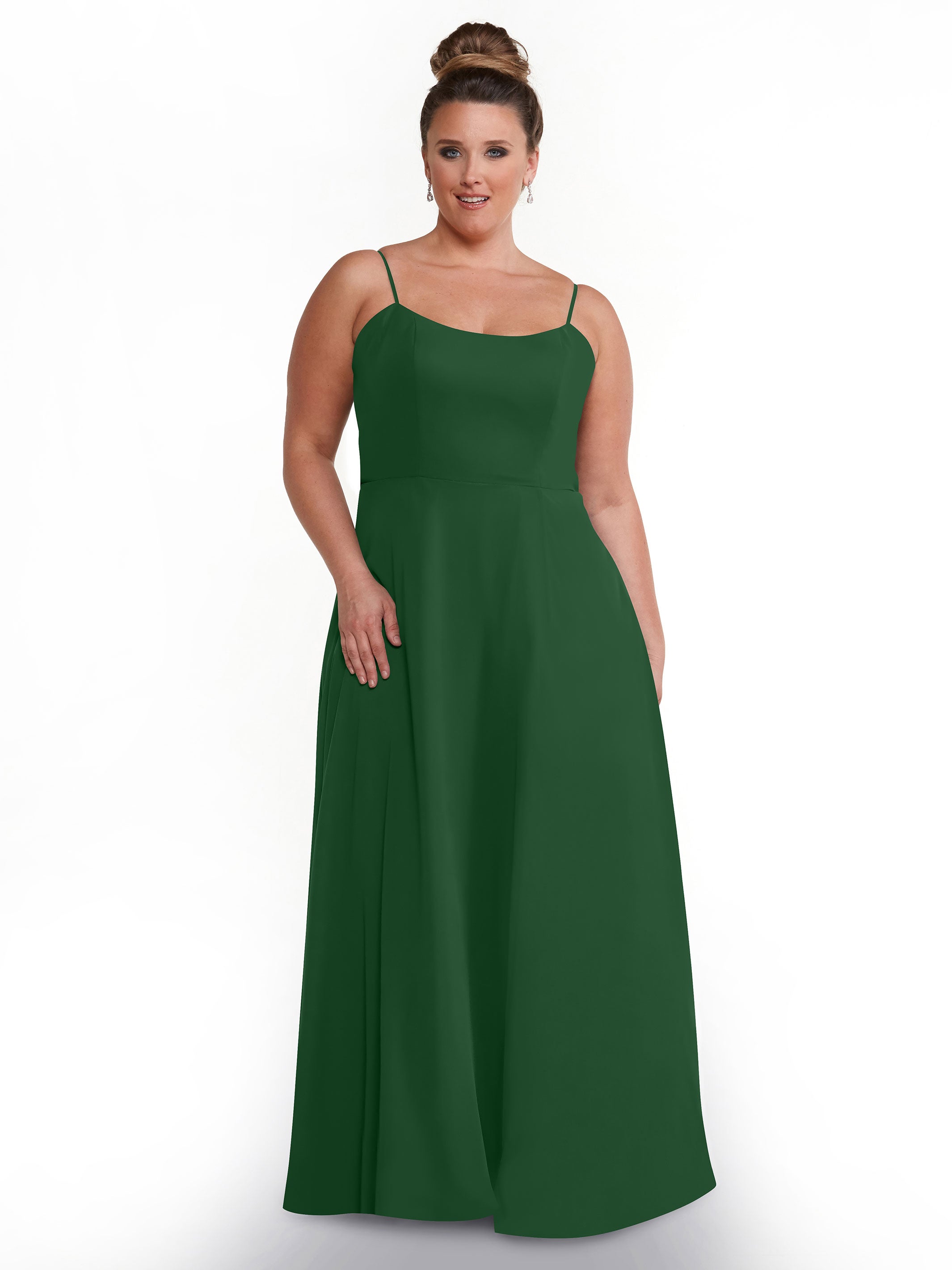 Elegant A-Line Bridesmaid Dresses with Flowy Chiffon Skirt & Thigh High Slit - Perfect for Weddings, Formal Events & Special Occasions