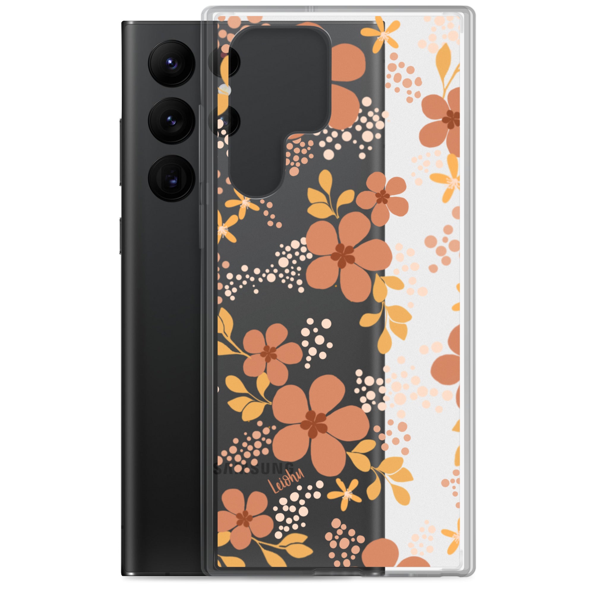 Groovy Pua Clear Protective Phone Case for Samsung Galaxy S21/S20/Note 20 - Slim & Scratch-Resistant Cover for Everyday Use, Work & Travel