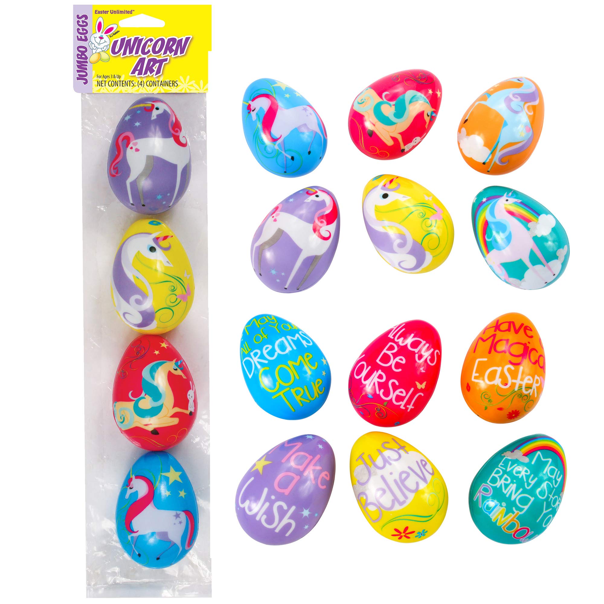 Magic Unicorn Easter Eggs 4-Pack - 3