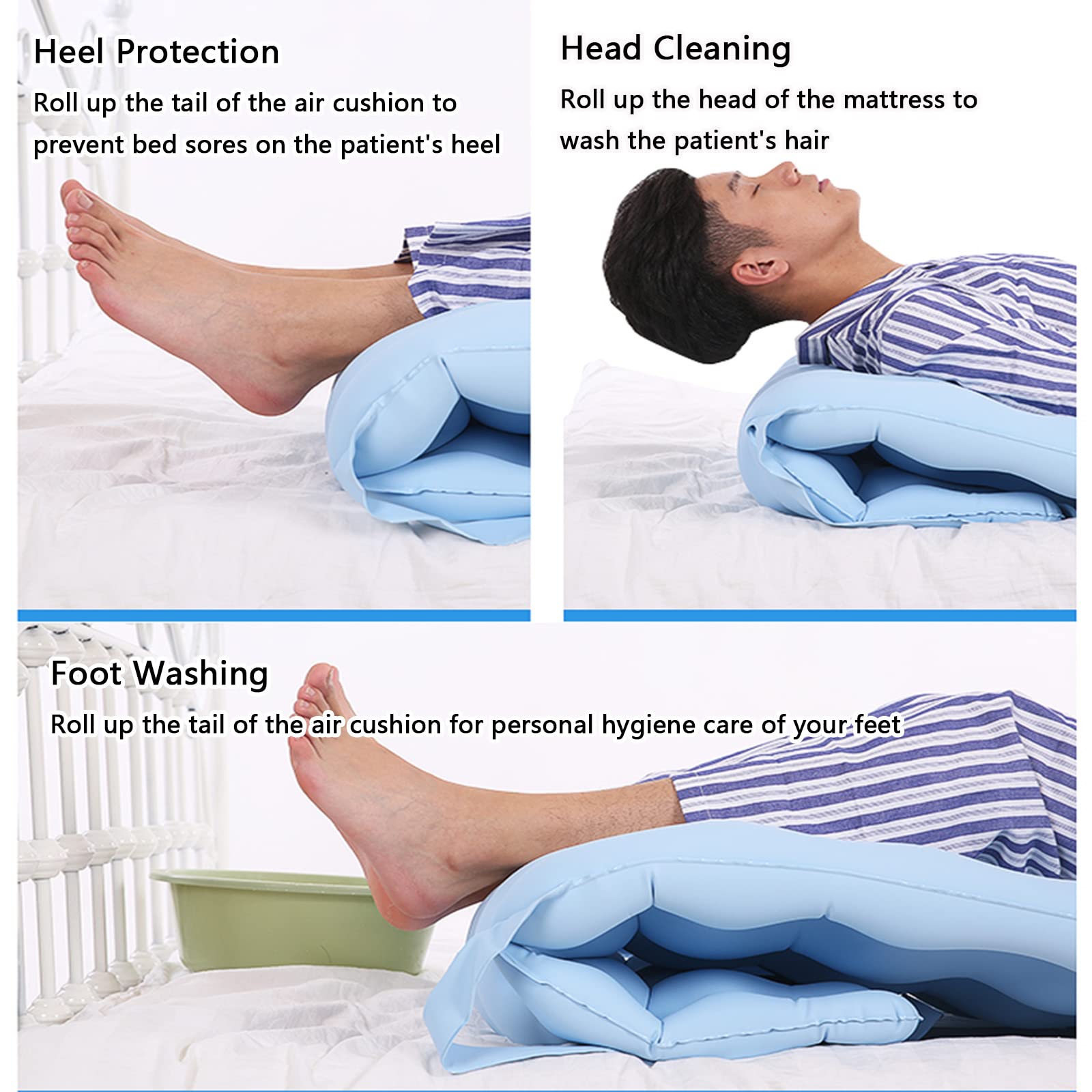 Alternating Pressure Mattress Pad for Pressure Ulcer Prevention & Bed Sore Relief - Fits Standard Hospital Beds - Ideal for Home Care & Medical Use