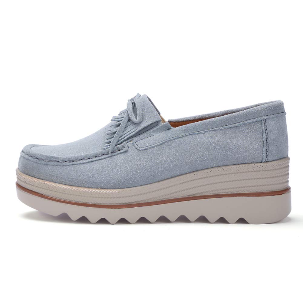 Ruiatoo Women's Slip-On Loafers - Comfortable Thick Soft Platform Shoes for Business Casual & Walking | Office, Travel & Everyday Wear