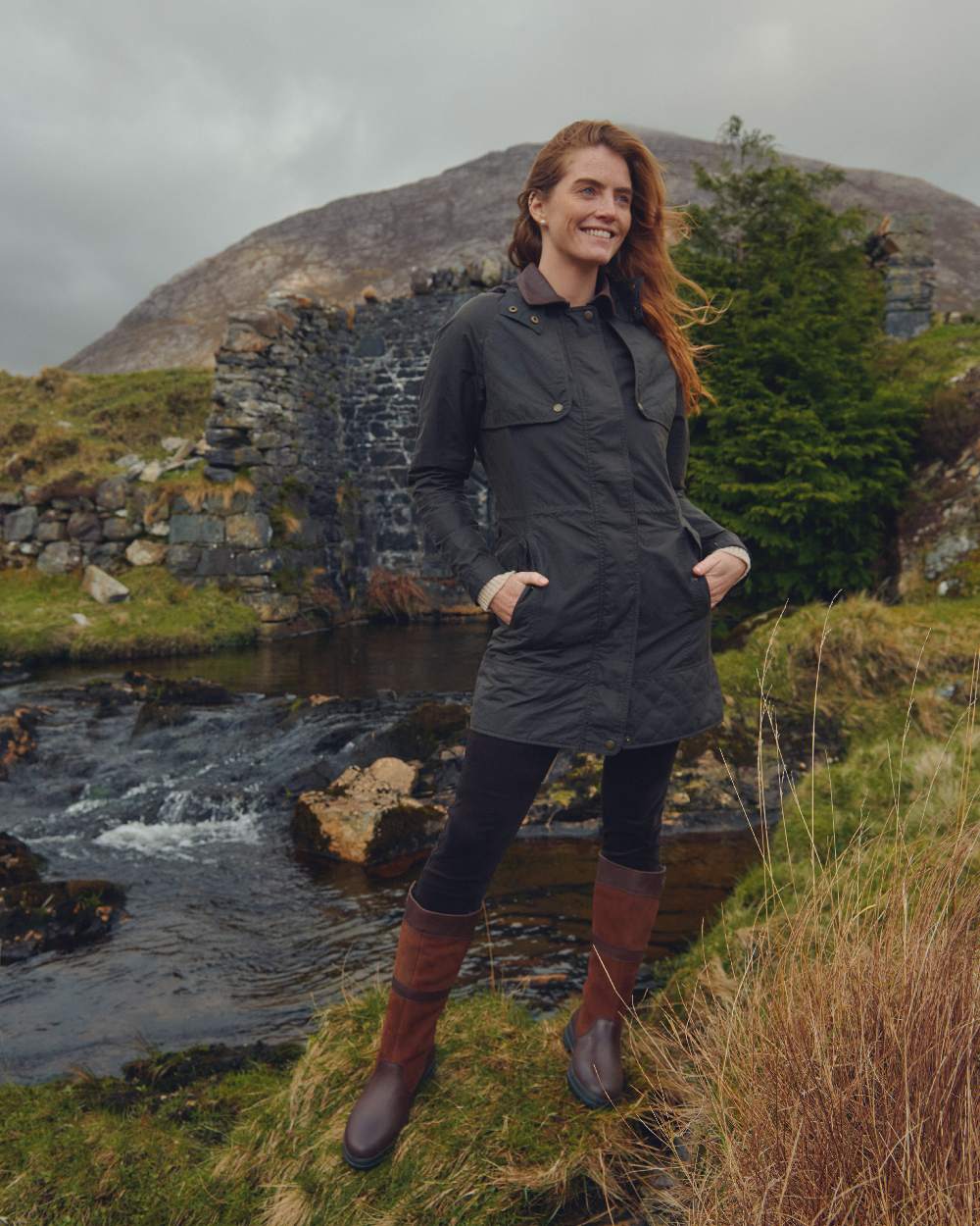 Dubarry Women's Radford Wax Jacket - Waterproof Outdoor Coat for Hiking, Horse Riding & Countryside Adventures
