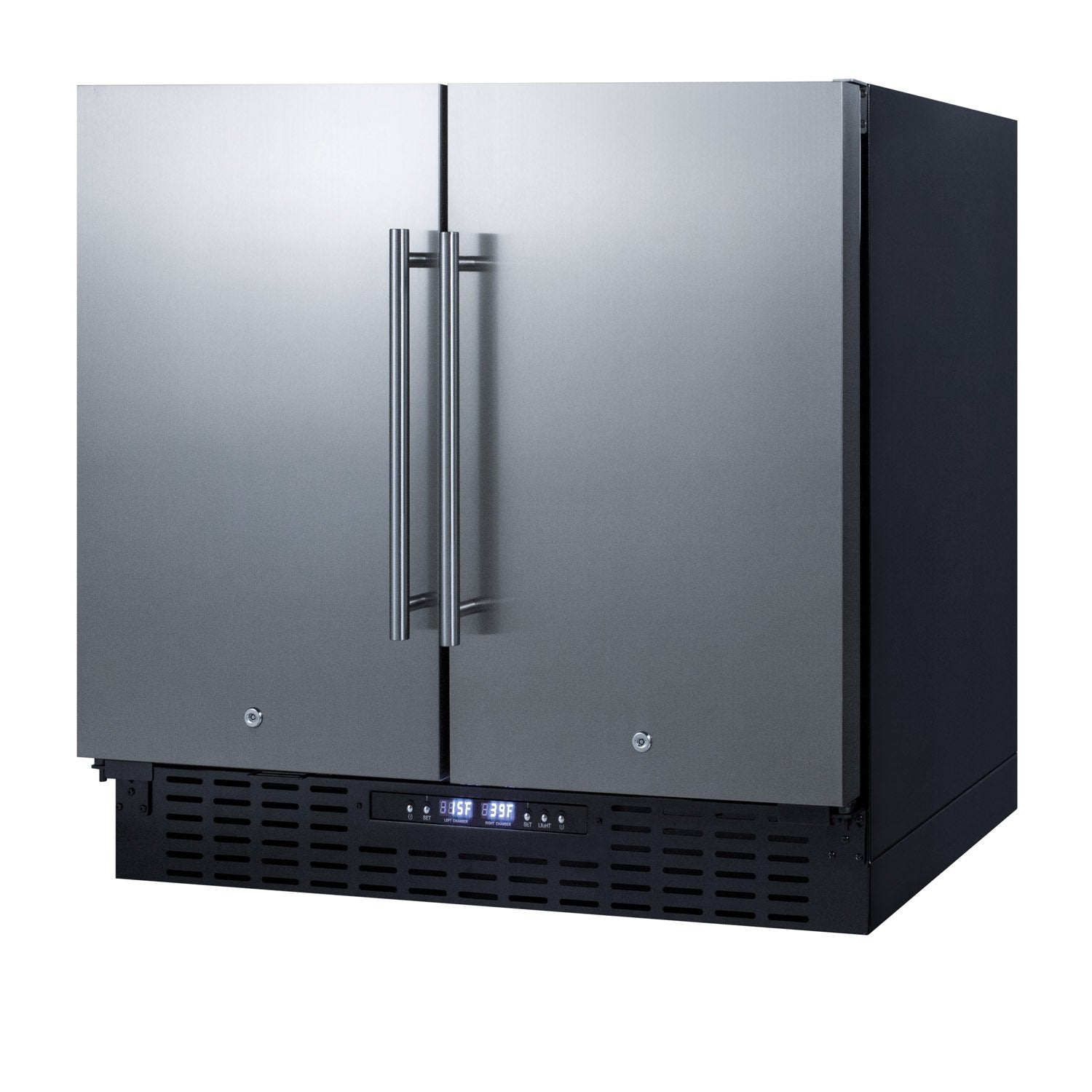 SUMMIT 36 Inch Built-In Side by Side Refrigerator Freezer (FFRF36) - Perfect for Modern Kitchens, Restaurants & Small Businesses
