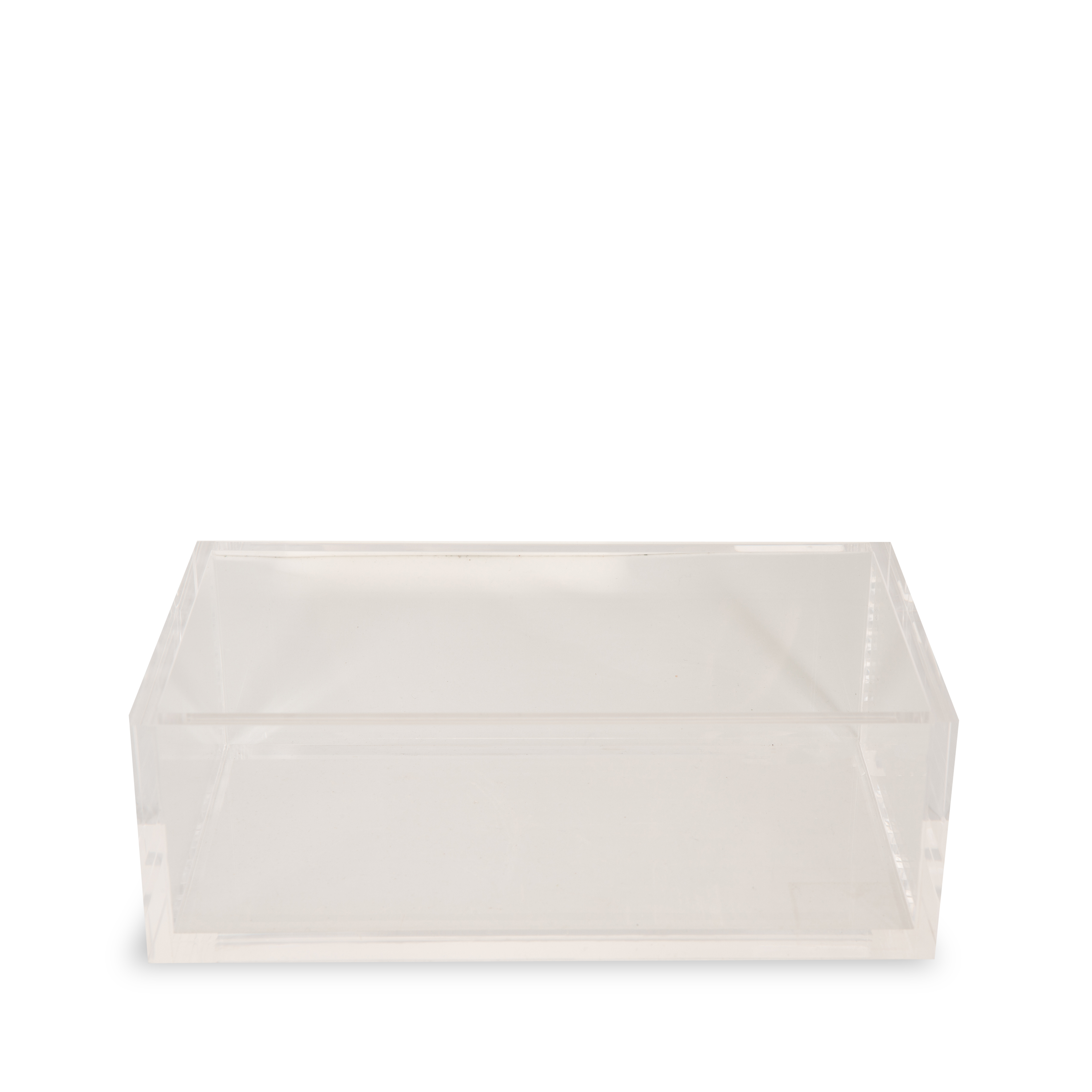 Acrylic Guest Towel Holder - Modern Bathroom & Kitchen Organizer for Hand Towels, Washcloths - Perfect for Guest Bathrooms, Powder Rooms, and Spa Areas