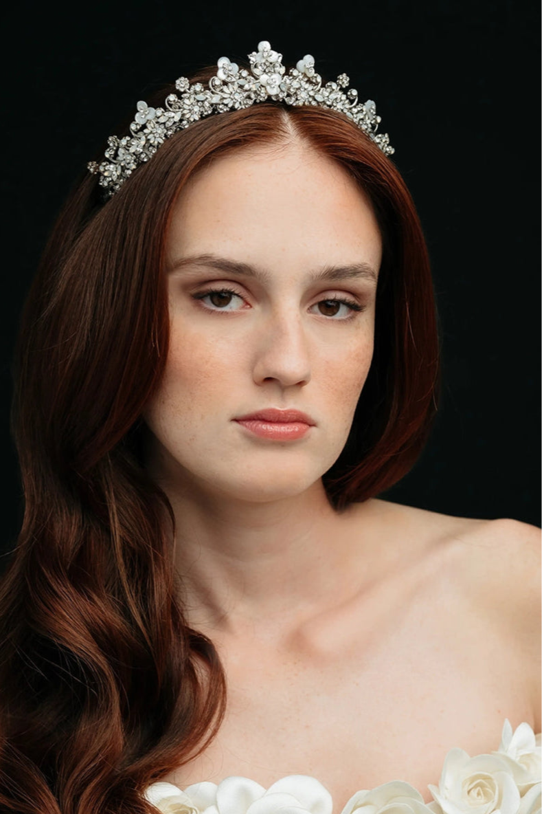 Windfall Crown - Elegant Floral Headpiece for Weddings, Parties & Boho Fashion | Perfect for Brides, Festival Goers & Photoshoots