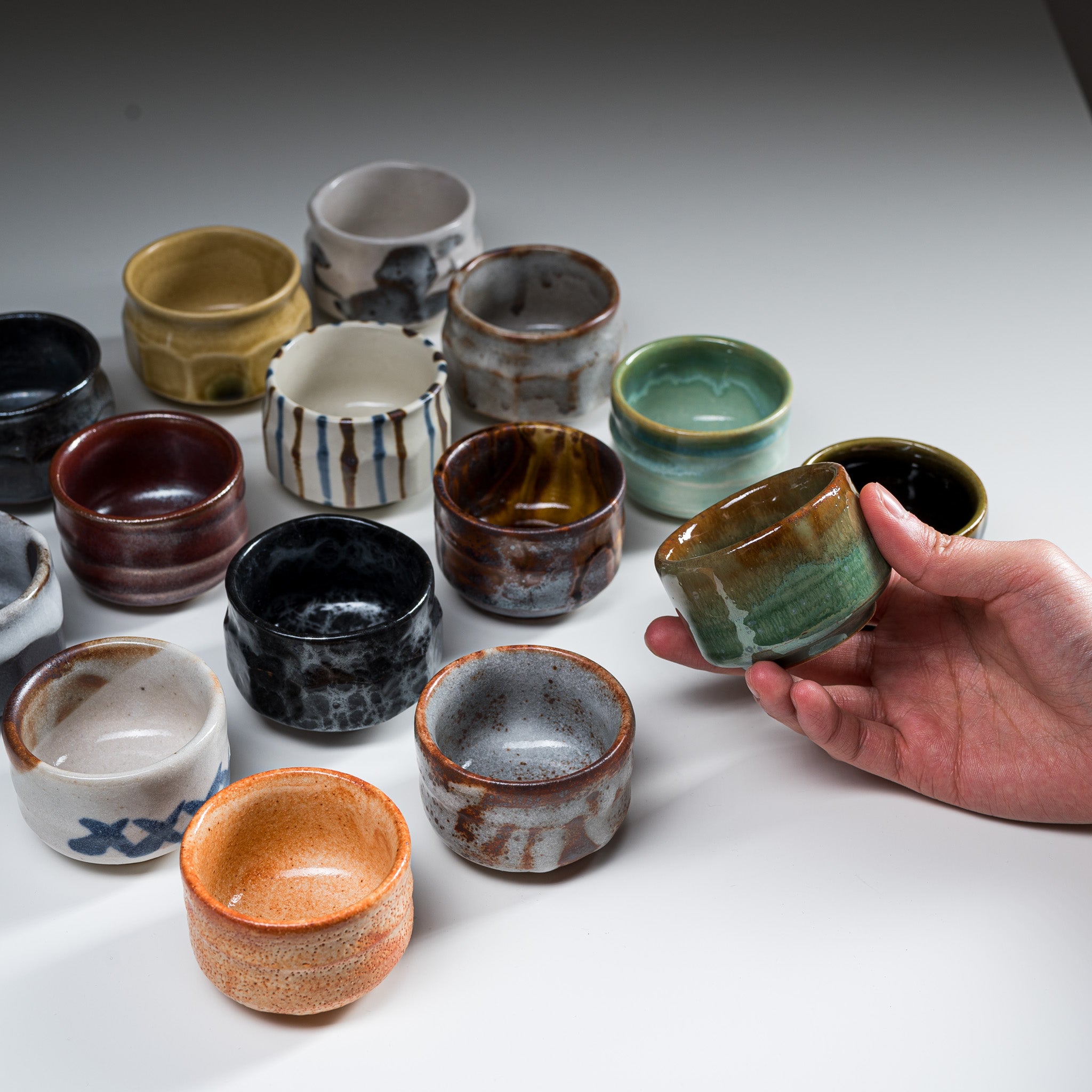 Handcrafted Mino Ware Pottery Sake Cup & Teacup - Traditional Shinogami Design - Japanese Ceramic Drinking Vessel for Sake, Tea or Coffee - Perfect for Home Dining, Gift Giving & Japanese Cultural Experience