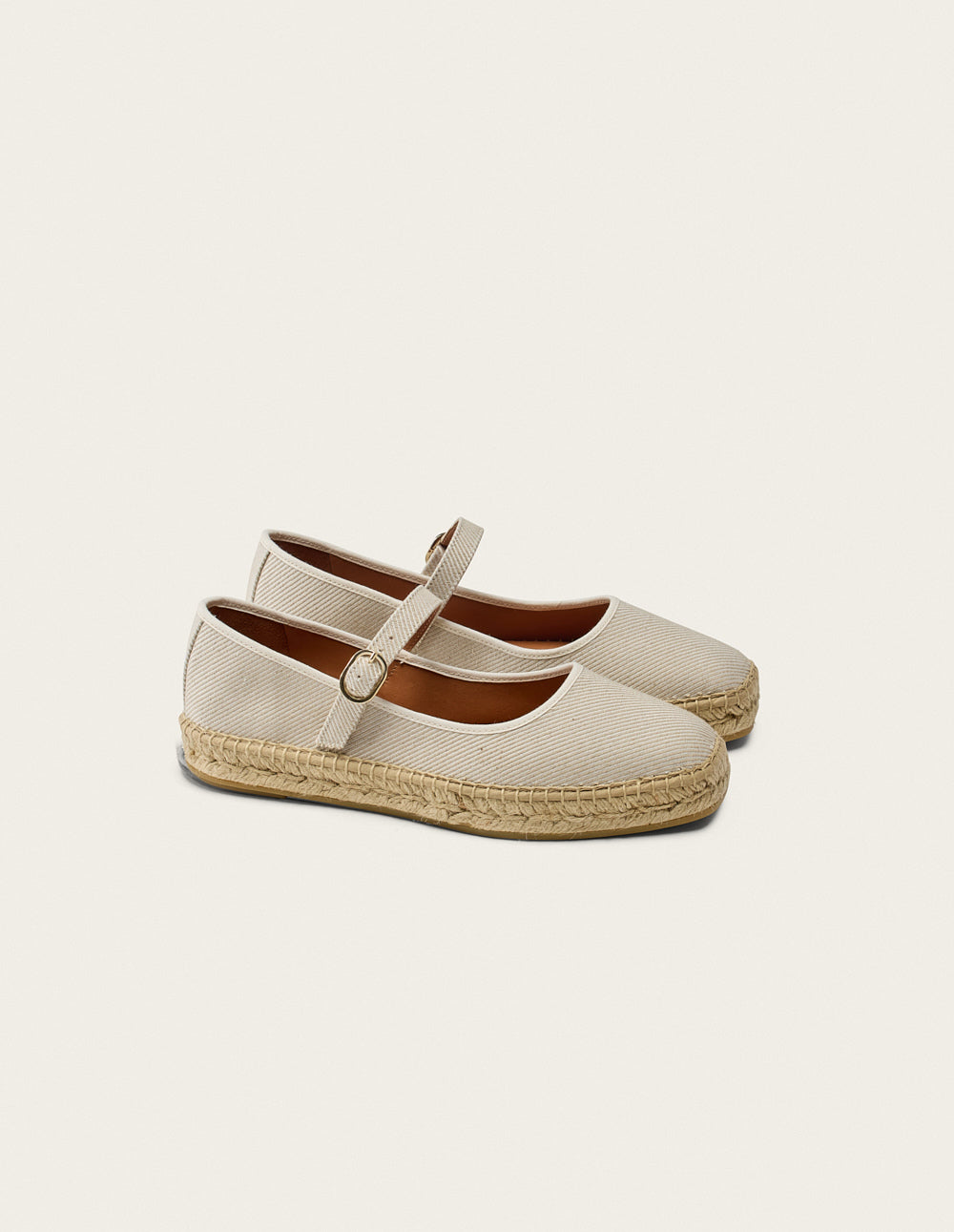 Bebi Espadrilles Women's Casual Beige Canvas Slip-On Shoes - Perfect for Summer, Beach, and Everyday Wear