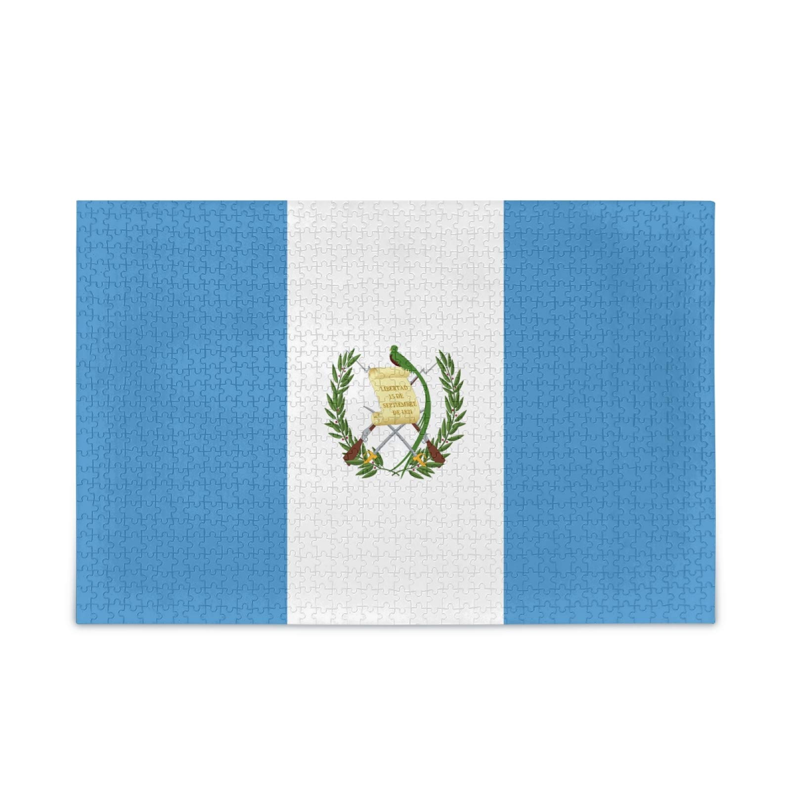 1000-Piece Guatemala Flag Jigsaw Puzzle for Adults & Kids - Educational DIY Toy with Storage Bag | Home Decor, Family Game Night, Classroom Activity, Gift Idea