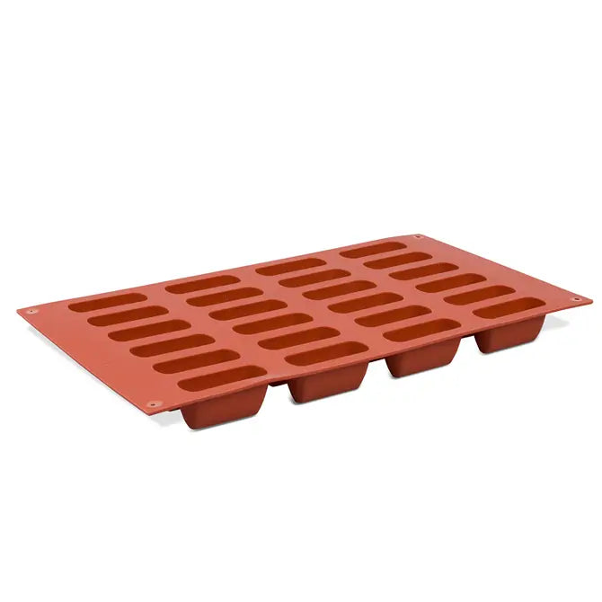 Non-Stick Orange Mini Wedge Pan - 24 Cavity Silicone Mold for Baking Cupcakes, Muffins, and Small Cakes | Perfect for Home Baking, Parties, and Gift Giving