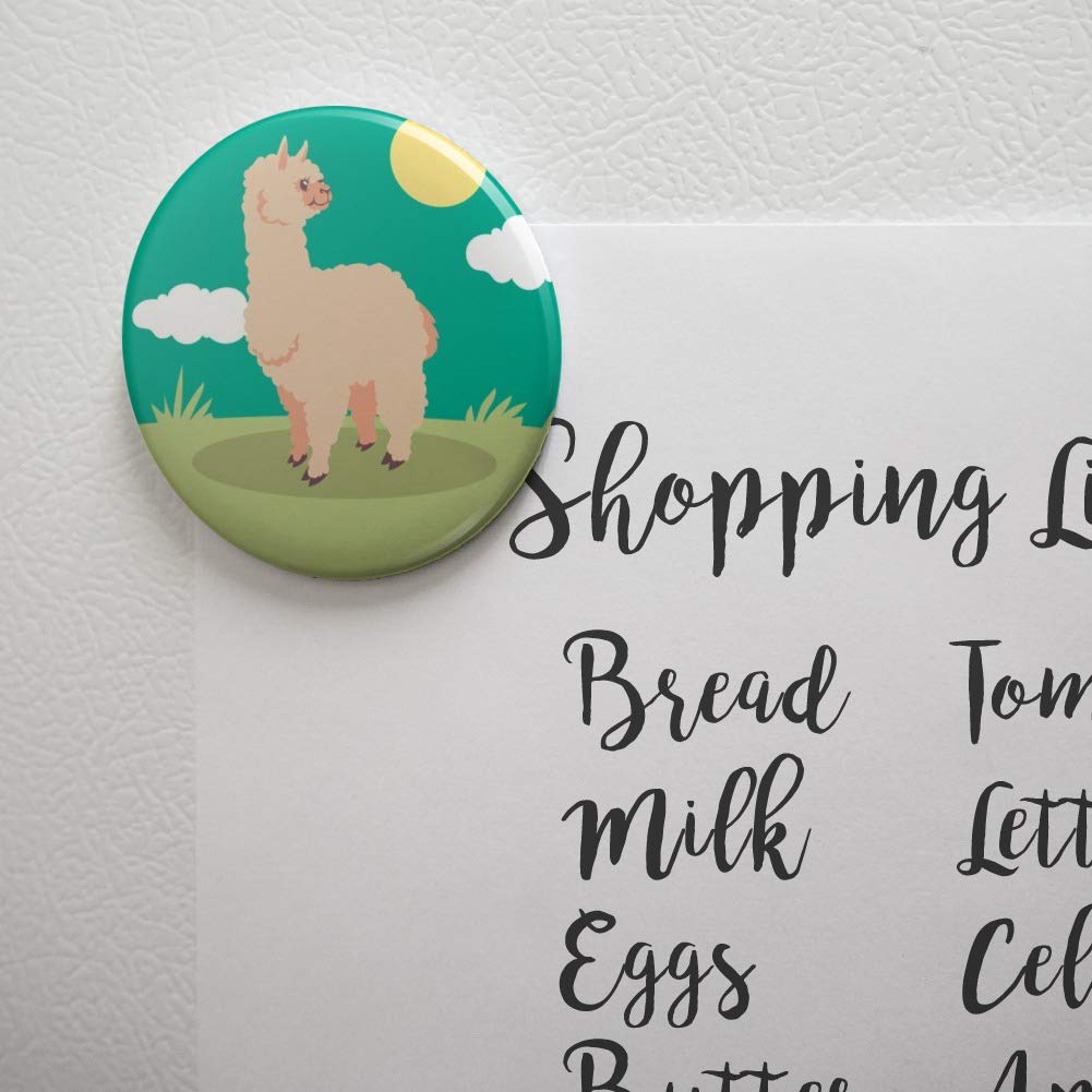 Adorable Alpaca Fridge Magnets - Cute & Fluffy Kitchen Decor for Refrigerator, Whiteboard, Office & Home Organization - Perfect for Notes, Photos & Memos