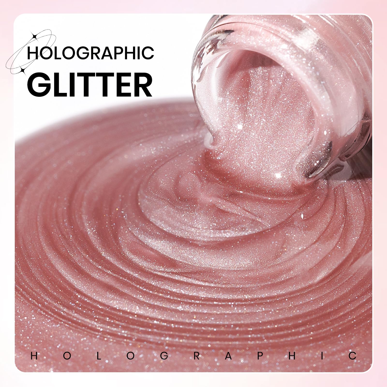 Pink Cat Eye Gel Nail Polish - 15ml Light Pink Jelly Glassy UV Gel with Magnetic Moonlight Shimmer Glitter, Soak Off Salon Quality DIY Nail Polish for Home Manicure | Perfect for Parties, Weddings & Special Occasions