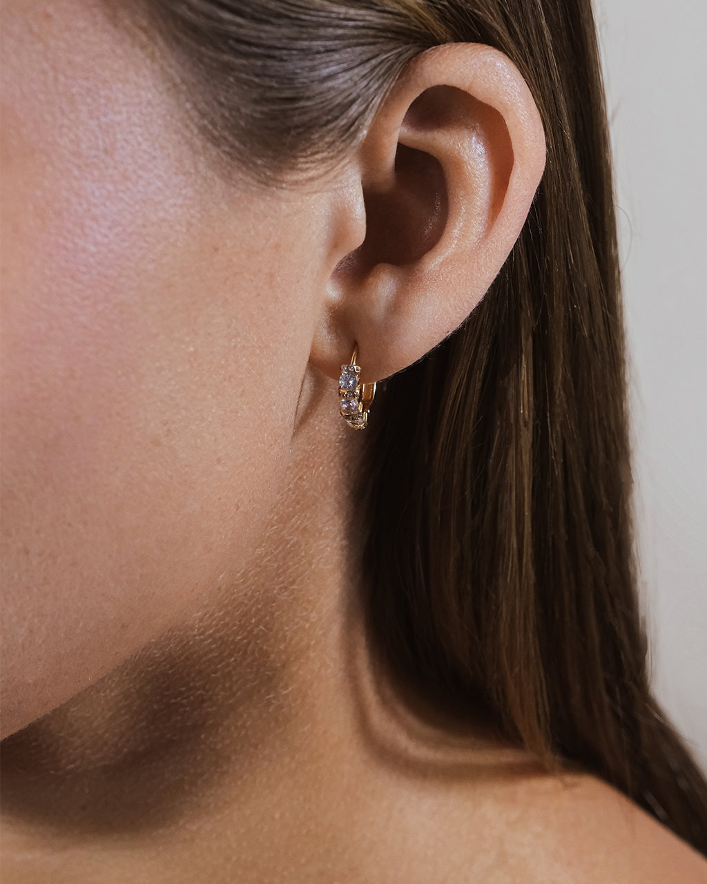Iskra CZ Micro Hoop Earrings - 14K Gold Plated Tiny Hoop Earrings for Women, Minimalist Small Huggie Earrings for Everyday Wear, Dainty Jewelry Gift for Her | Perfect for Work, Date Night & Casual Outings