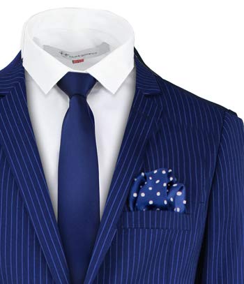 Pinstripe Navy Blue