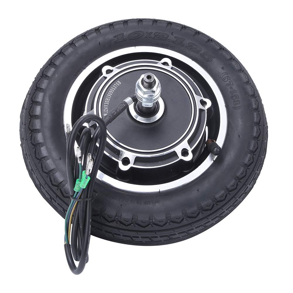 350W 10 Inch Brushless Hub Motor - Aluminum Alloy Gearless Scooter Wheel Replacement for E-Bike & Electric Scooter - Perfect for Commuting, Urban Travel & Last-Mile Delivery