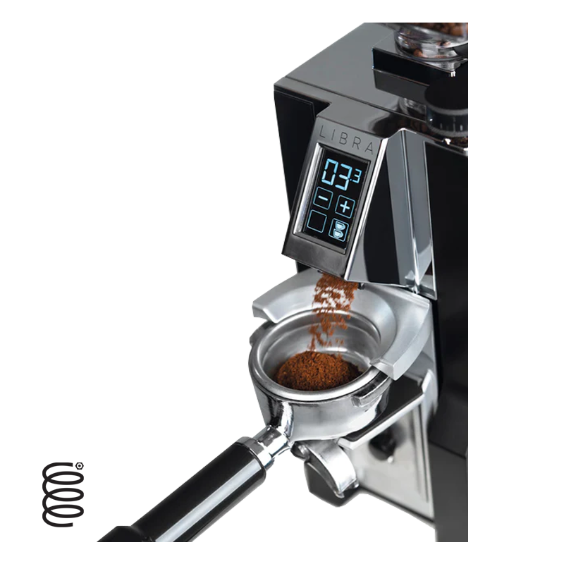 Eureka Mignon Libra Espresso Grinder with Grind by Weight - Black | Professional Coffee Grinder for Home & Cafe Use | Perfect for Espresso, Latte & Cappuccino