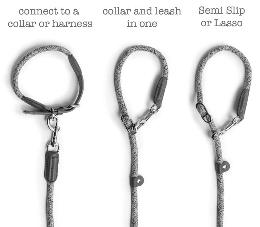 Metro Adjustable Dog Collar & Slip Leash Set for Small Medium Large Dogs - Comfortable Nylon Pet Training Lead with Reflective Stitching - Perfect for Walking, Running, and Outdoor Adventures