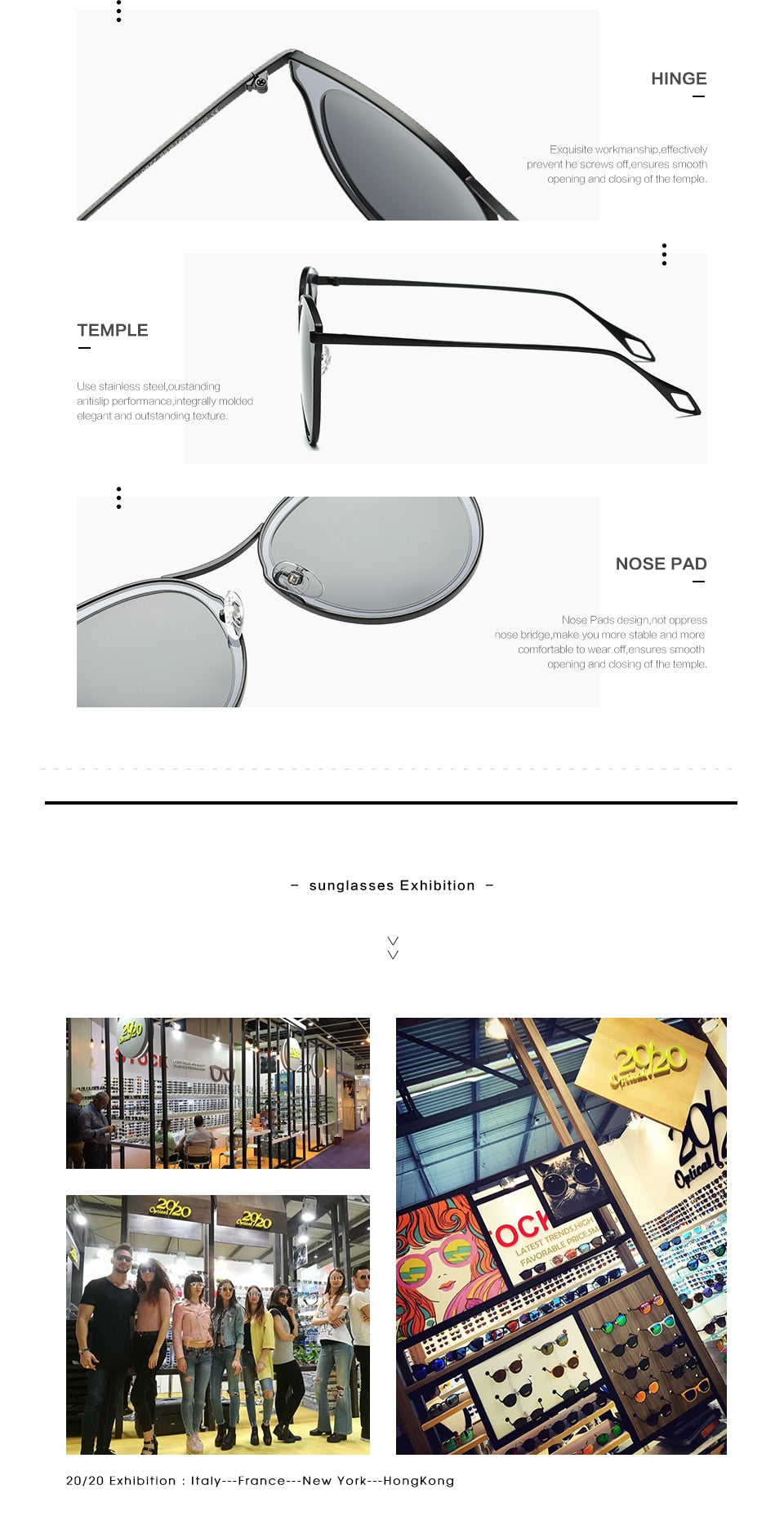 20/20 Women's Polarized Metal Frame Sunglasses P0877 - UV Protection, Lightweight & Stylish for Driving, Beach & Outdoor Activities