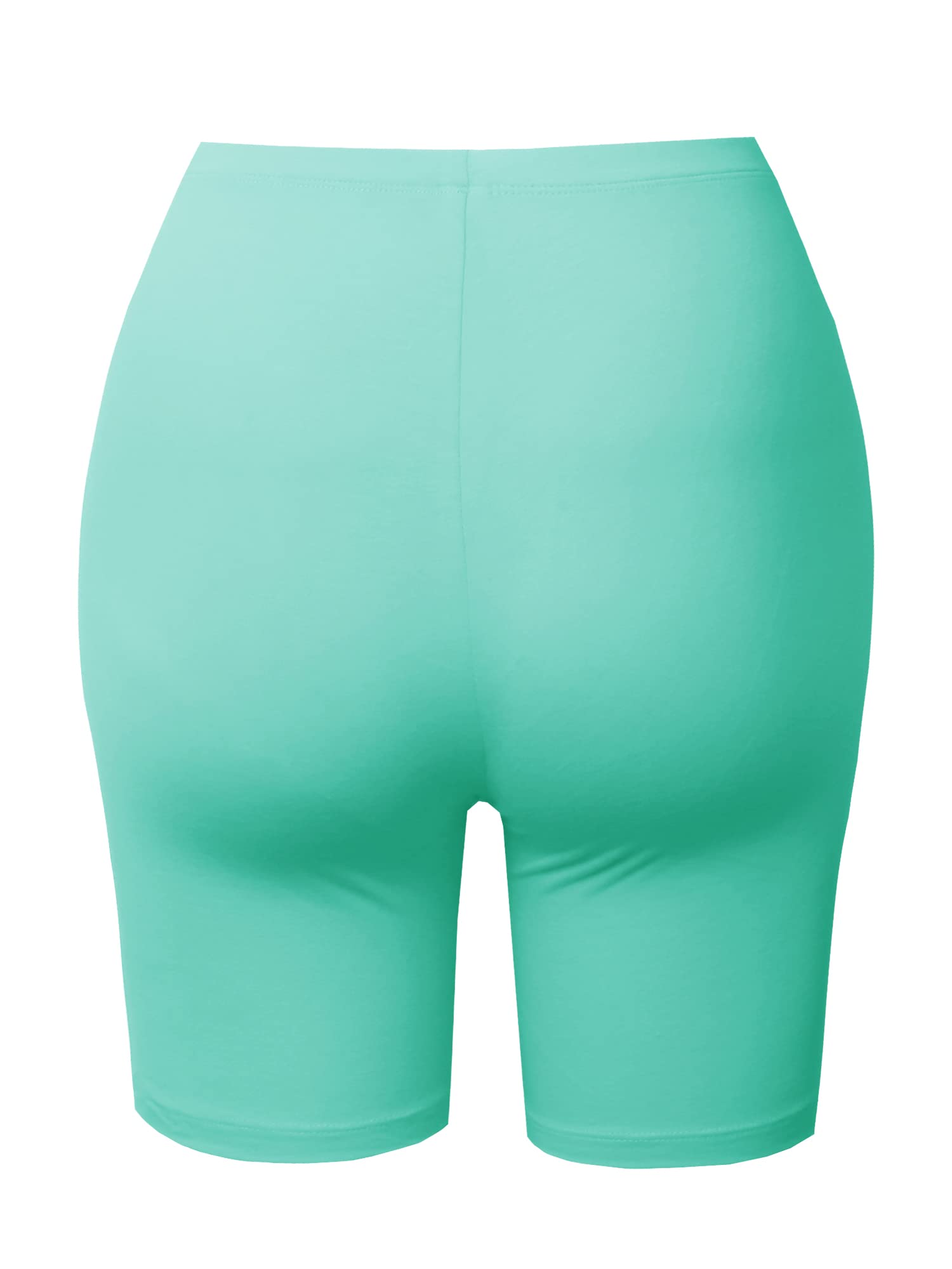 Emma Women's Essential Active Daily Cotton Mid Rise Biker Shorts - Comfortable Workout & Lounge Shorts for Yoga, Running, Gym, and Casual Wear