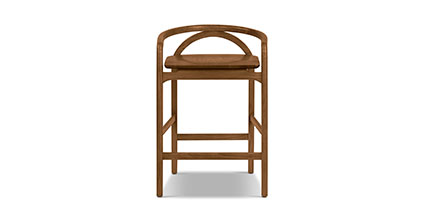 Yokohama Counter Stool - Adjustable Height Bar Stool with Cushion for Kitchen Island, Breakfast Nook & Home Bar - Modern Dining & Seating Furniture