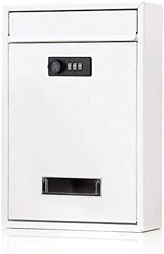 Secure Lockable Letterbox Mailbox with Password Protection - Outdoor Household & Villa Mail Drop Box for Parcels & Letters - Ideal for Homes, Apartments, and Offices (Model 1109)