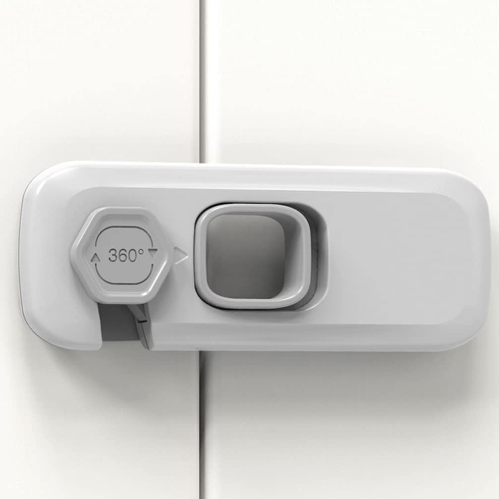 5-Pack Child Safety Locks - Baby Proof Cabinet & Drawer Latches, Window & Door Security Locks for Toddlers - Home Childproofing Essentials for Kitchen, Bathroom & Nursery Safety