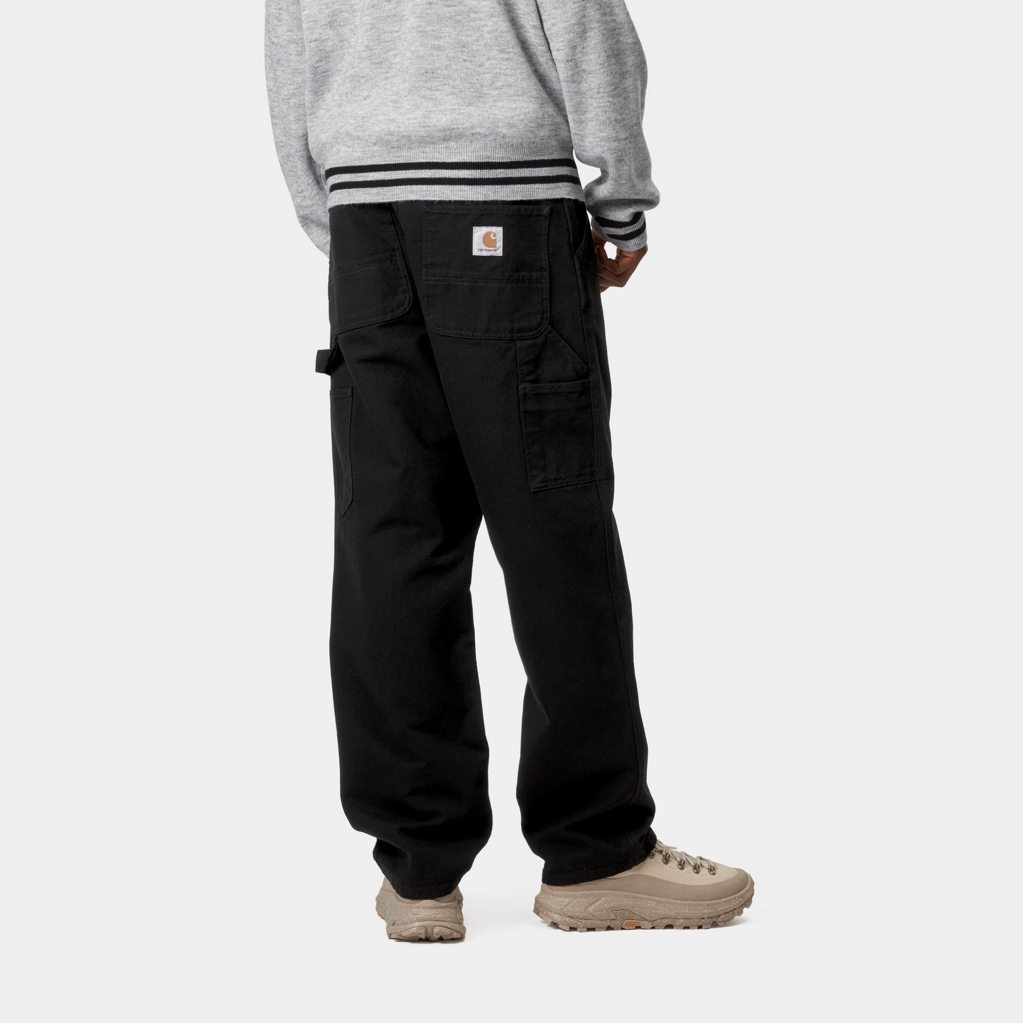 Single Knee Pants for Men - Black Ripped Denim Jeans | Comfortable & Stylish for Casual Wear, Work, and Outdoor Activities