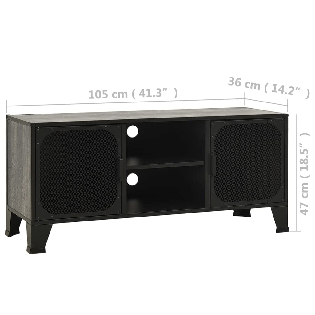 Mid Century Modern TV Stand with Storage - 41.3