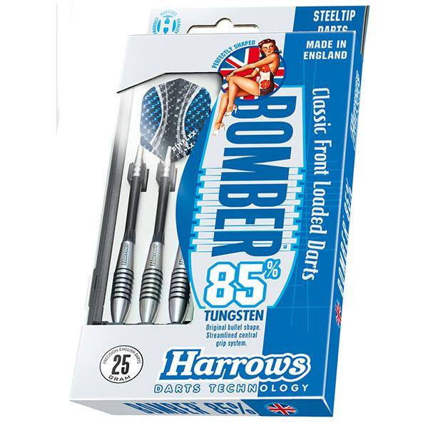 Harrows Bomber 85% Steel Tip Darts - Professional Tungsten Darts for Precision Throwing | Perfect for Bars, Tournaments & Home Dartboard Practice