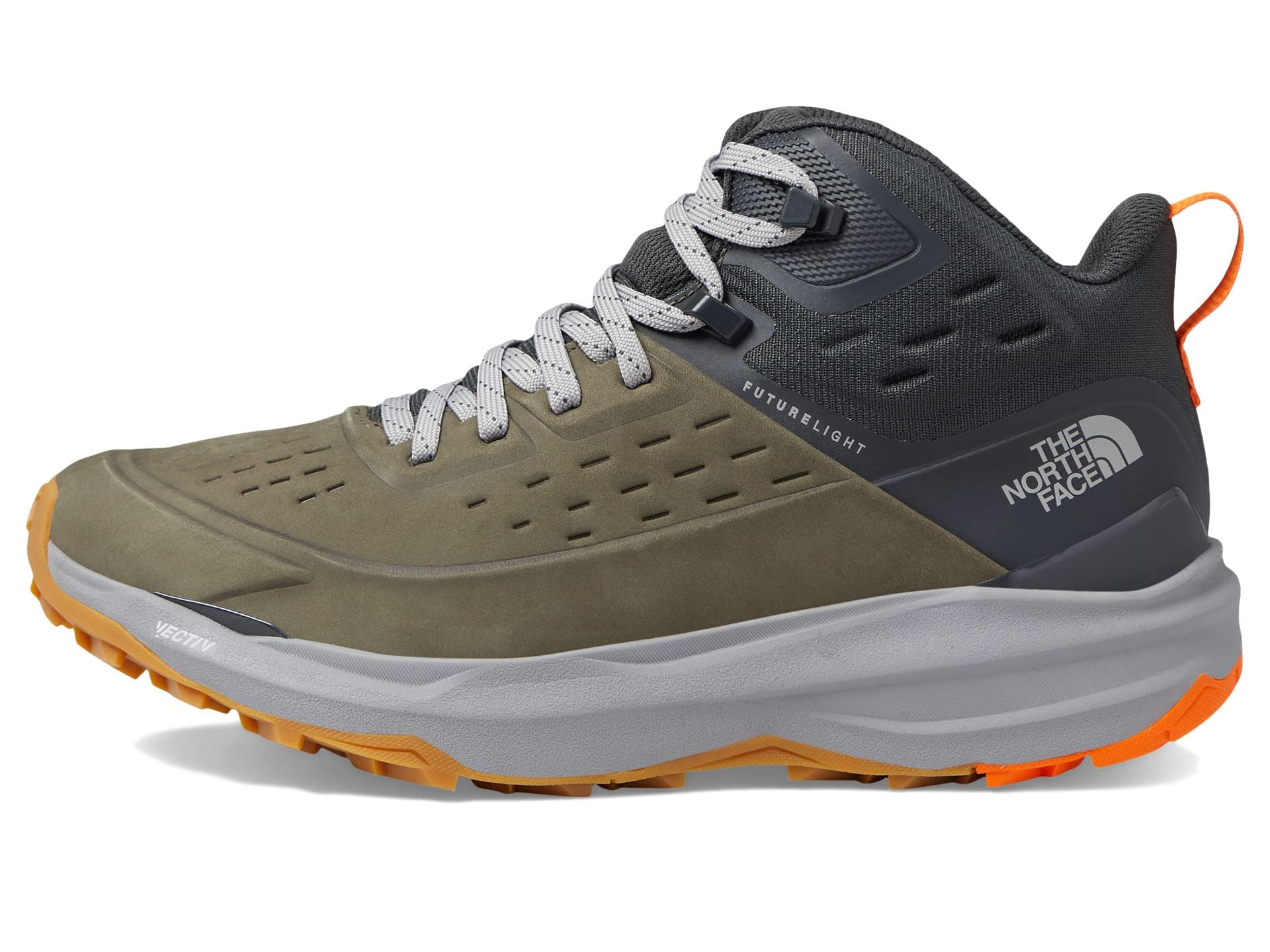 The North Face Men's Vectiv Exploris 2 Mid Futurelight Leather Hiking Boots - Waterproof Trail Shoes for Outdoor Adventures & Mountain Trekking