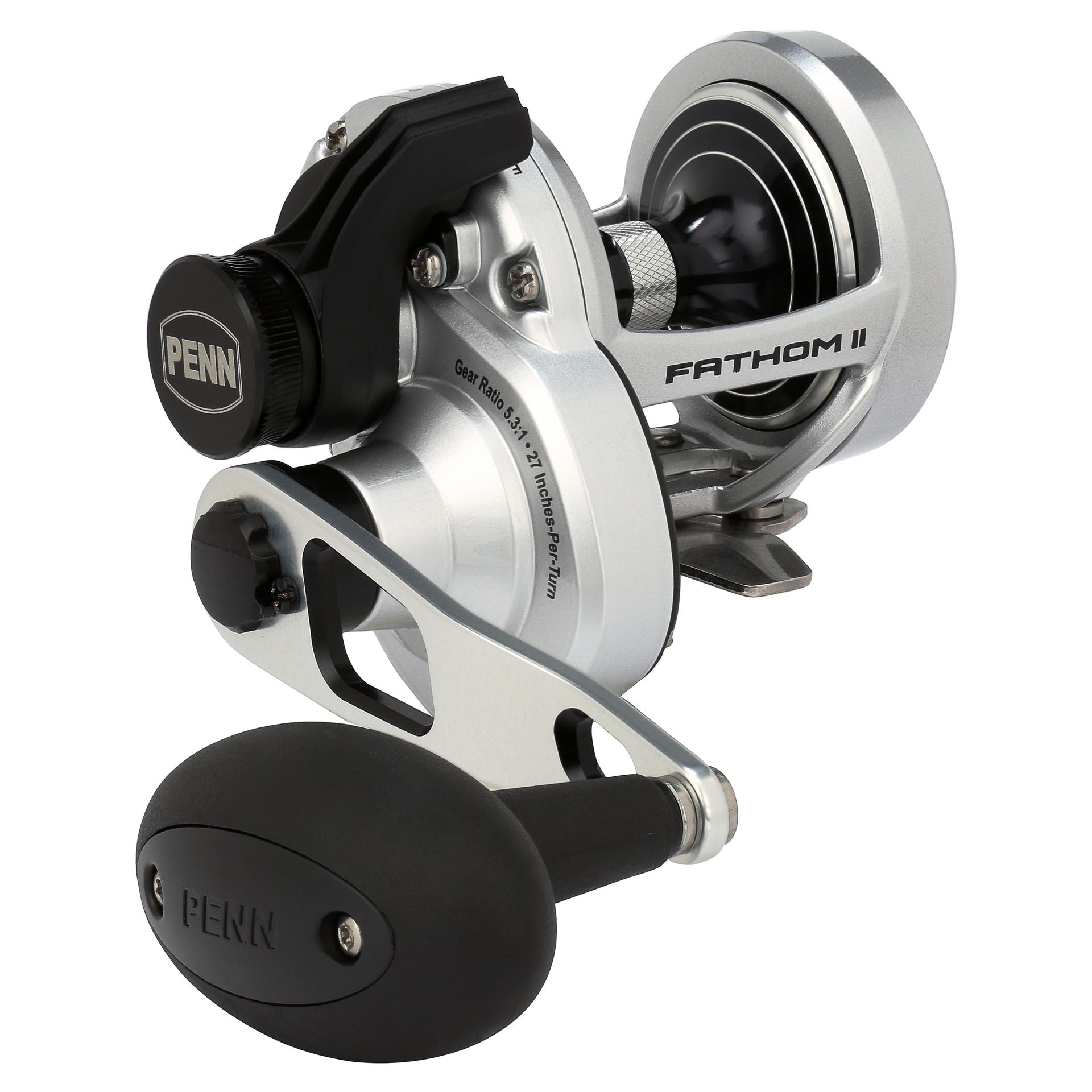 Penn Fathom II Lever Drag Conventional Fishing Reel - Saltwater & Freshwater Trolling Reel for Offshore & Inshore Fishing - Perfect for Deep Sea, Surf Casting & Boat Fishing