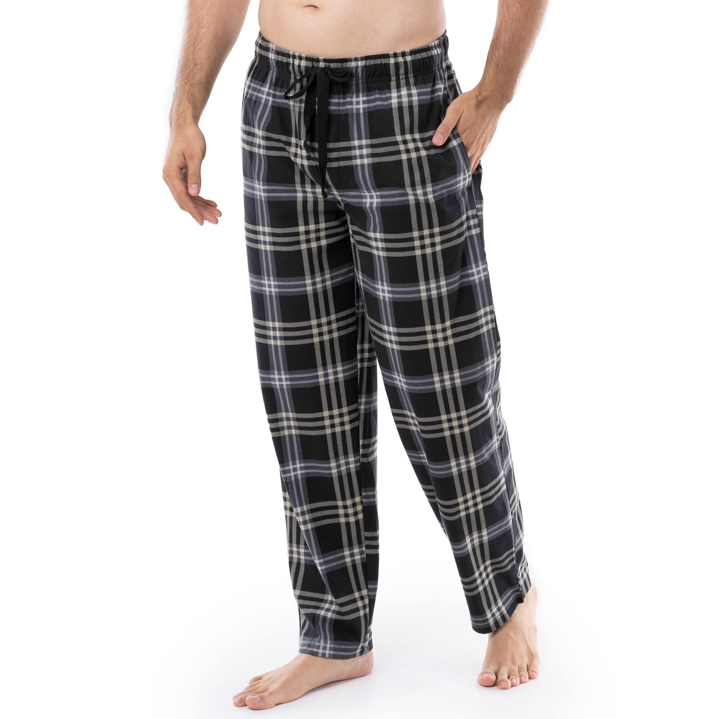 Van Heusen Men's Flannel Fleece Sleep Pants - Soft & Warm Winter Lounge Pajama Bottoms for Cozy Nights at Home