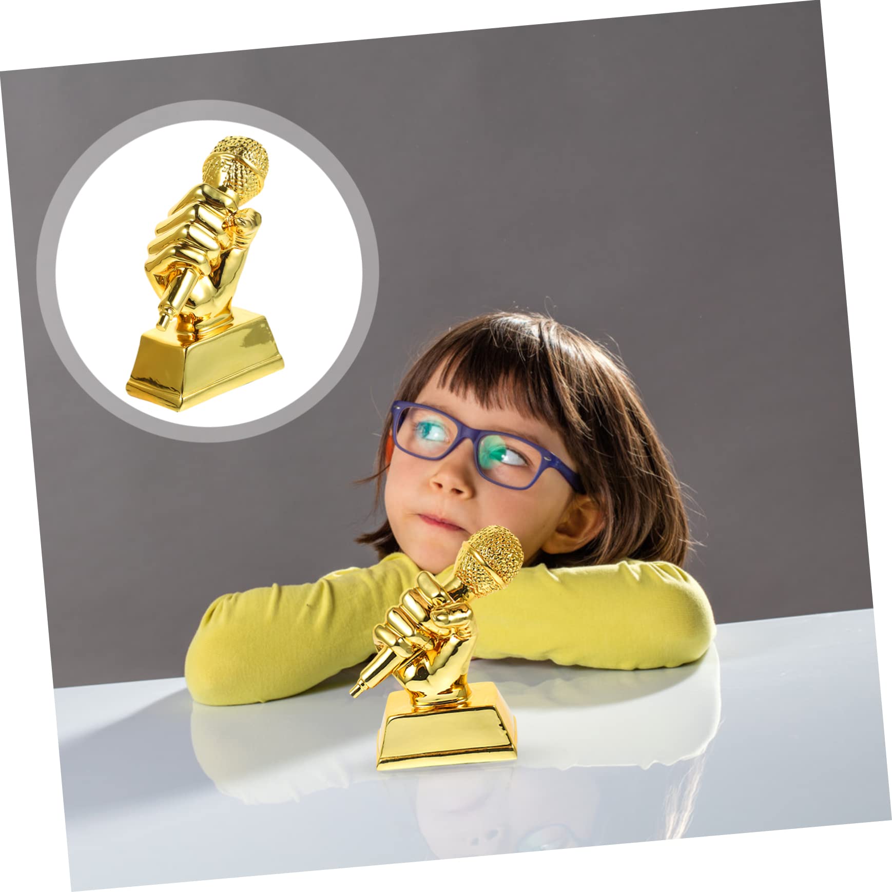 OFFSCH Kids Musical Party Microphone - Singing Competition Prize, Festival Souvenir & Honor Award for Children's Performances | Perfect for Birthday Parties, Talent Shows & Music Events