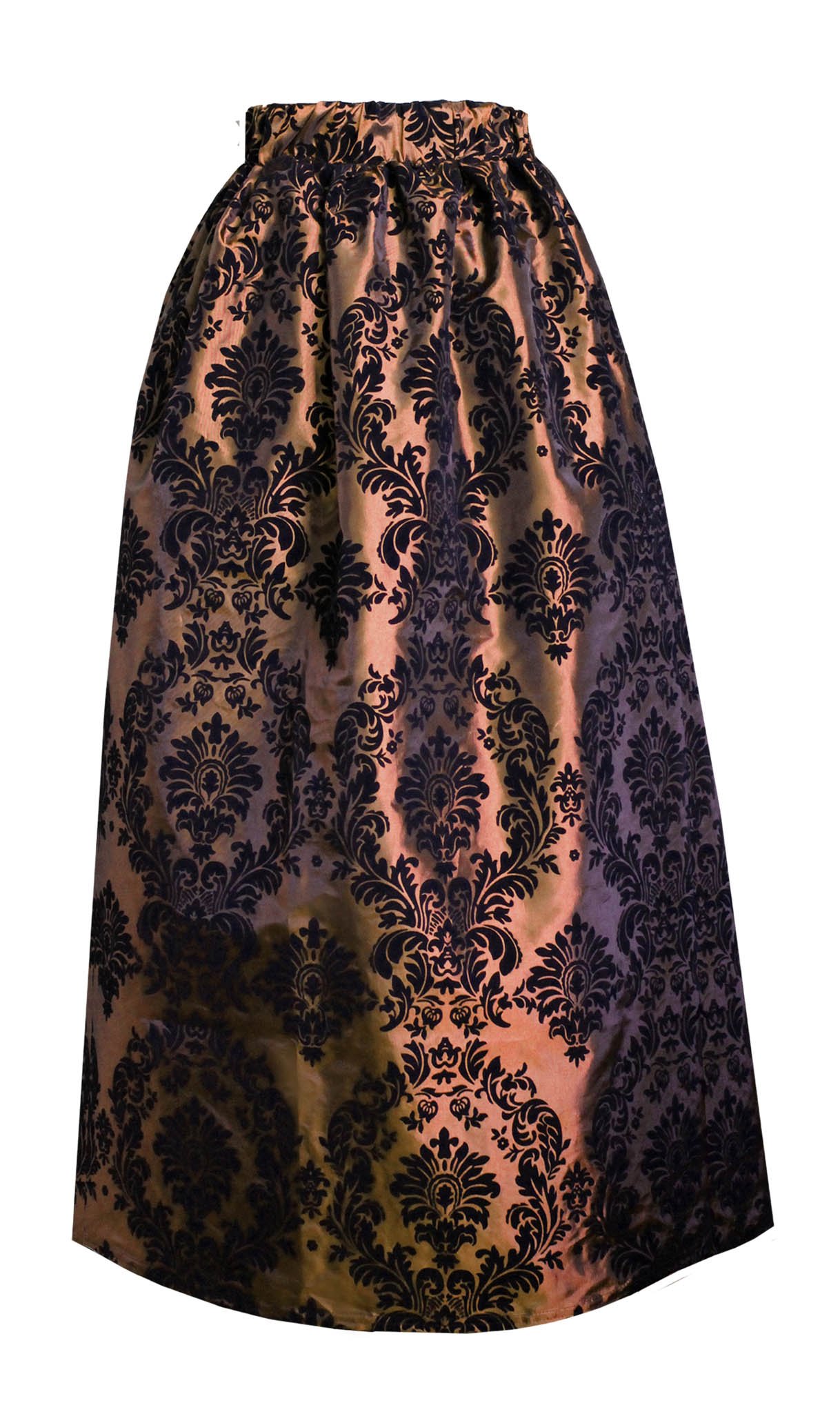 Victorian Steampunk Gothic Civil War Medieval Velvet Top & Patterned Skirt Set for Cosplay, Renaissance Fairs, and Themed Parties - Perfect for LARP, Historical Reenactments, and Gothic Fashion