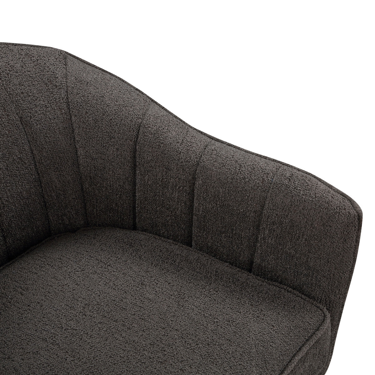 Calypso Accent Chair - Charcoal Gray Modern Lounge Chair for Living Room, Bedroom & Office - Comfortable Mid-Century Style Seating for Home Decor