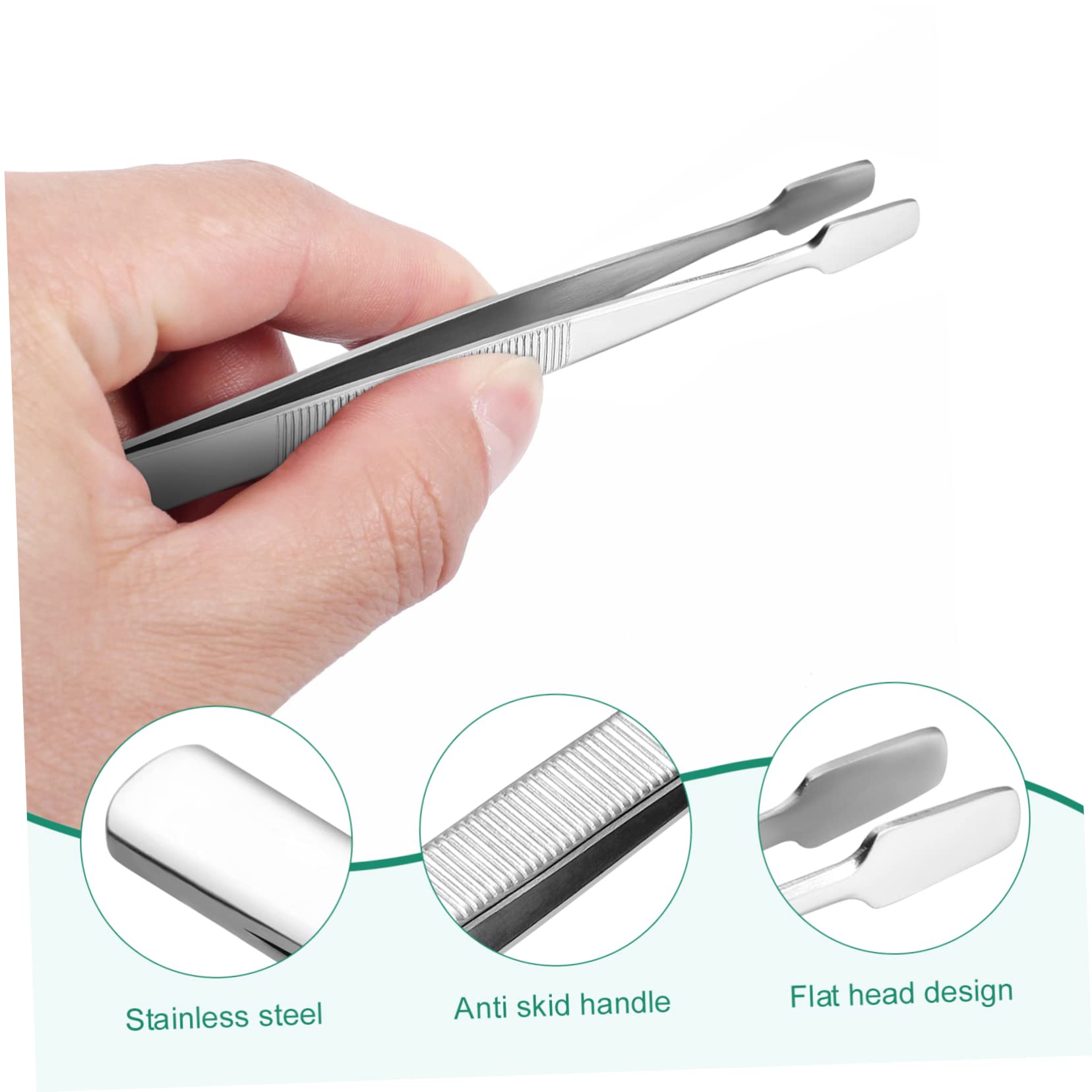 2pcs Metal Stamp Tongs for Philately - Silver Stamp Collector Tools with Non-Slip Grip | Perfect for Organizing, Handling & Preserving Rare Stamps