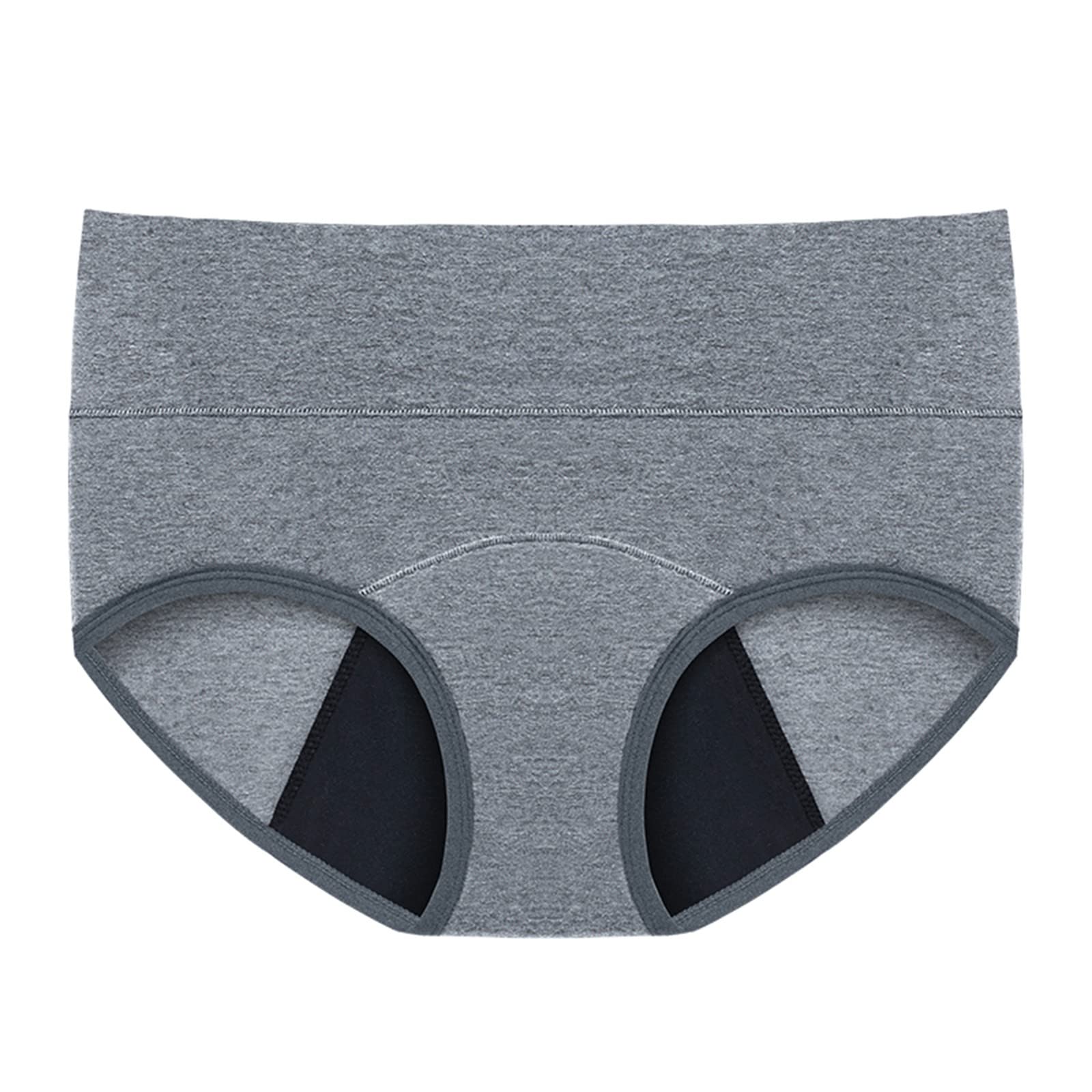 TMMS Women's High Waist Underwear - Plus Size Cotton Panties for Period & Postpartum - Comfortable Menstrual Underwear for Daily Wear, Workout & Sleep