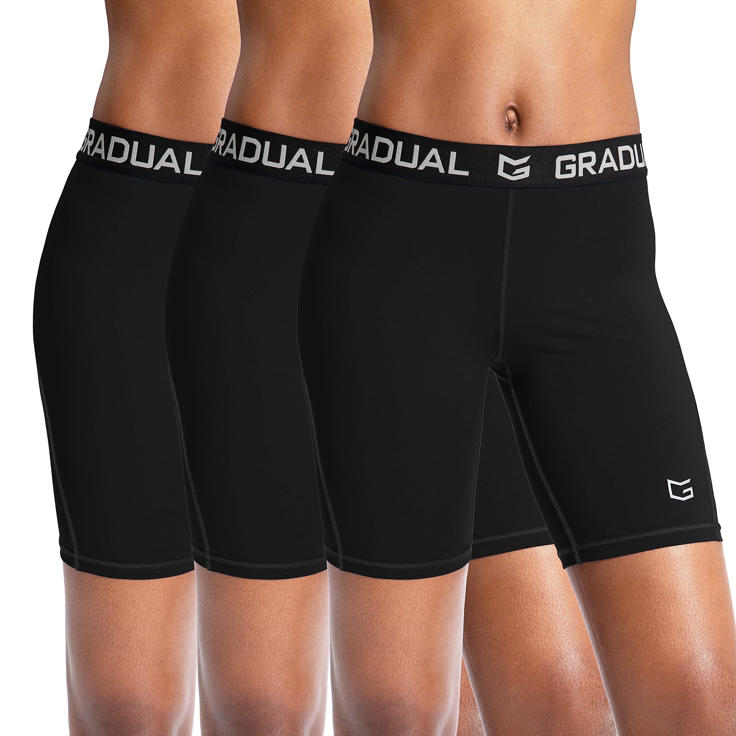 Women's Spandex Compression Volleyball Shorts 3