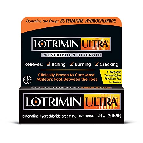 Lotrimin Ultra Antifungal Athlete's Foot Treatment Cream - 1.1 oz (3 Pack) - Fast Relief for Itching, Burning & Cracked Skin - Ideal for Gym, Locker Rooms & Active Lifestyles