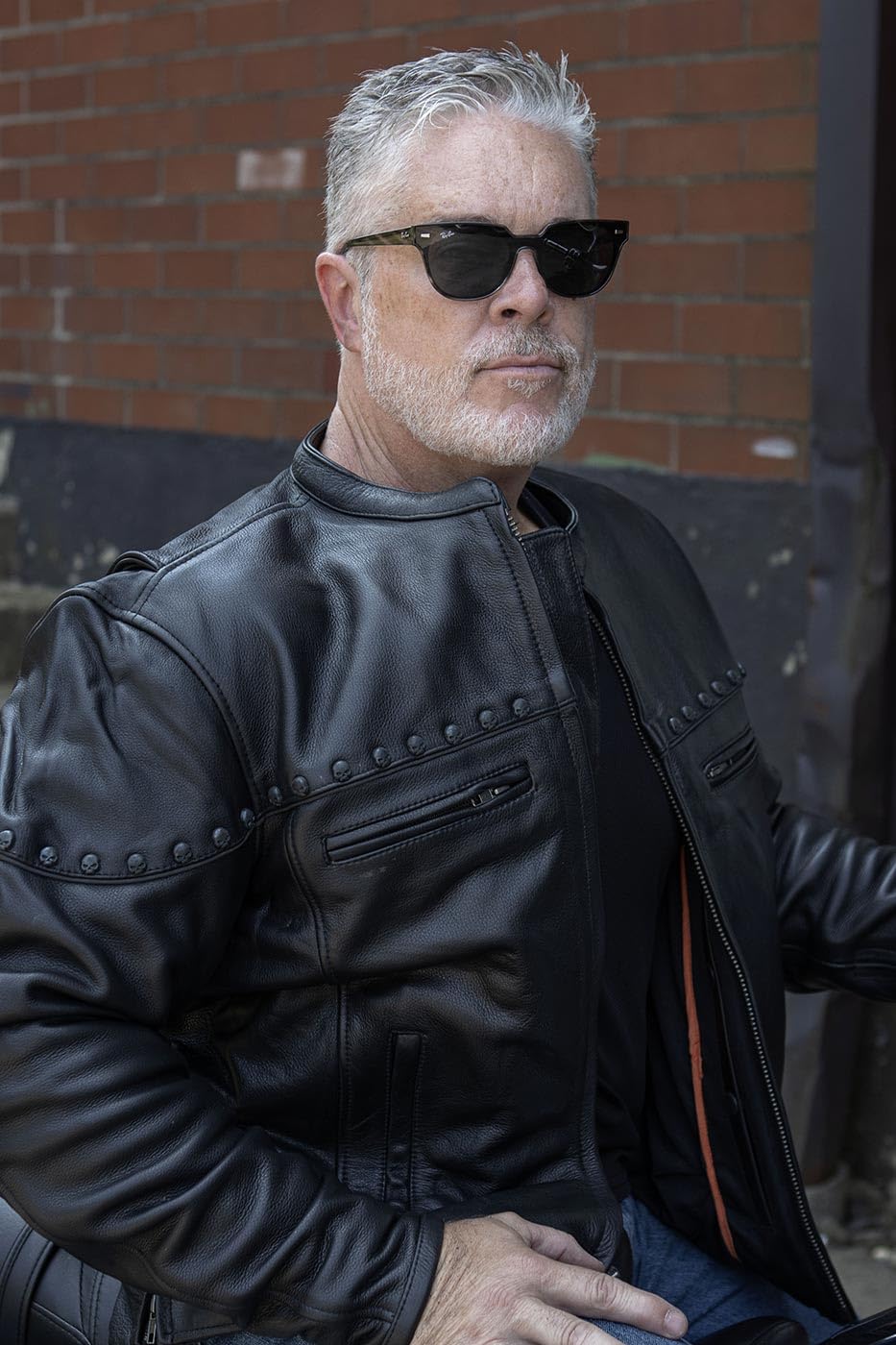 Milwaukee Leather MLM1504 Men's Black Premium Motorcycle Jacket - 