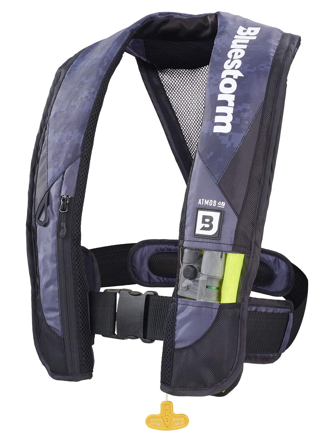 Bluestorm Gear Atmos 40 Automatic/Manual Inflatable PFD Life Jacket for Adults - US Coast Guard Approved | Water Sports, Boating & Fishing Safety Gear